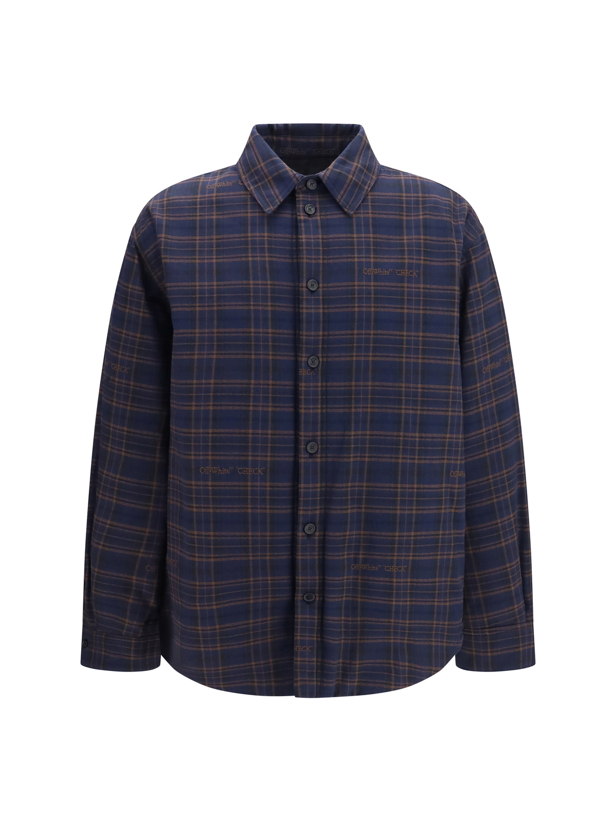 Off-White Men Oversized Padded Flannel Shirt OFF-WHITE