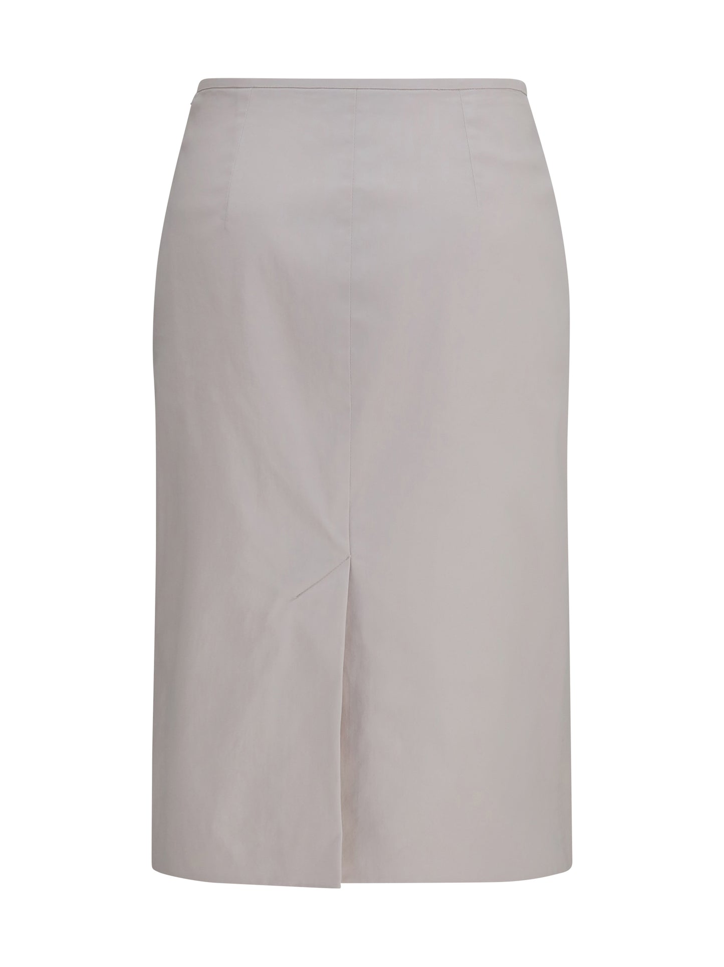 Miu Miu Women Stretch Cotton-Blend Midi Skirt MIU MIU