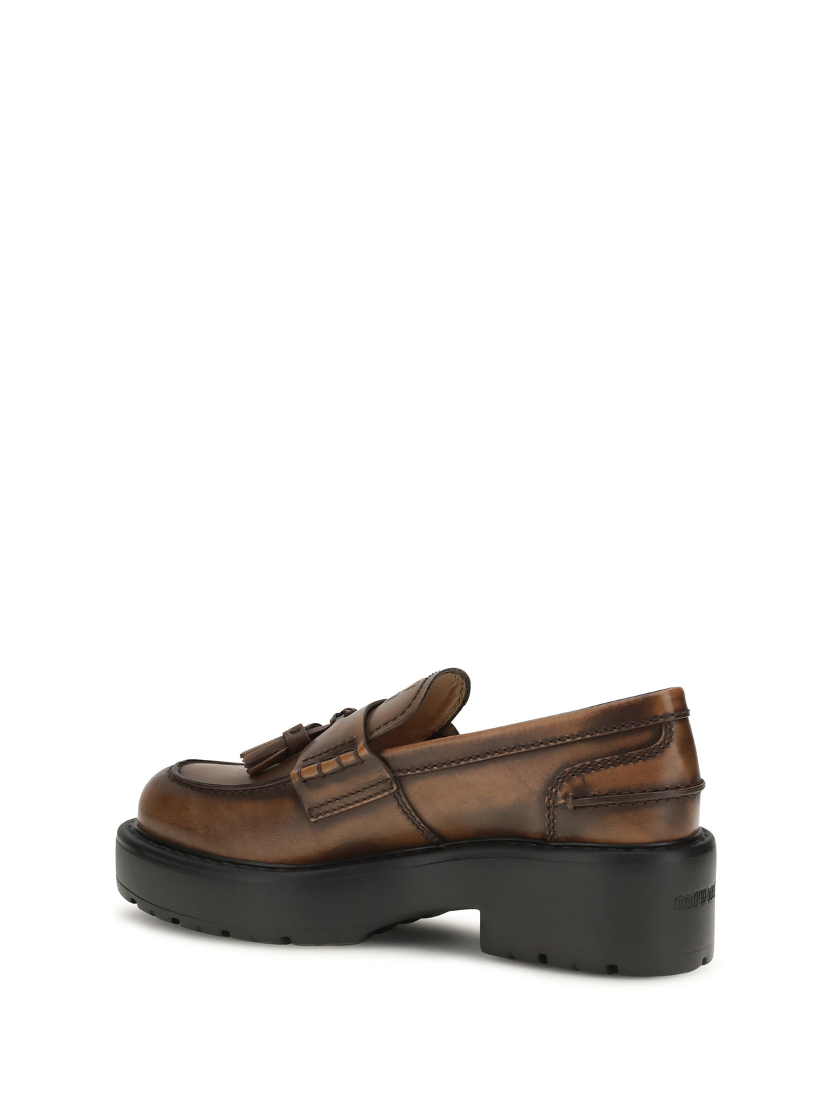 Miu Miu Women Smooth Leather Tassel Loafers MIU MIU