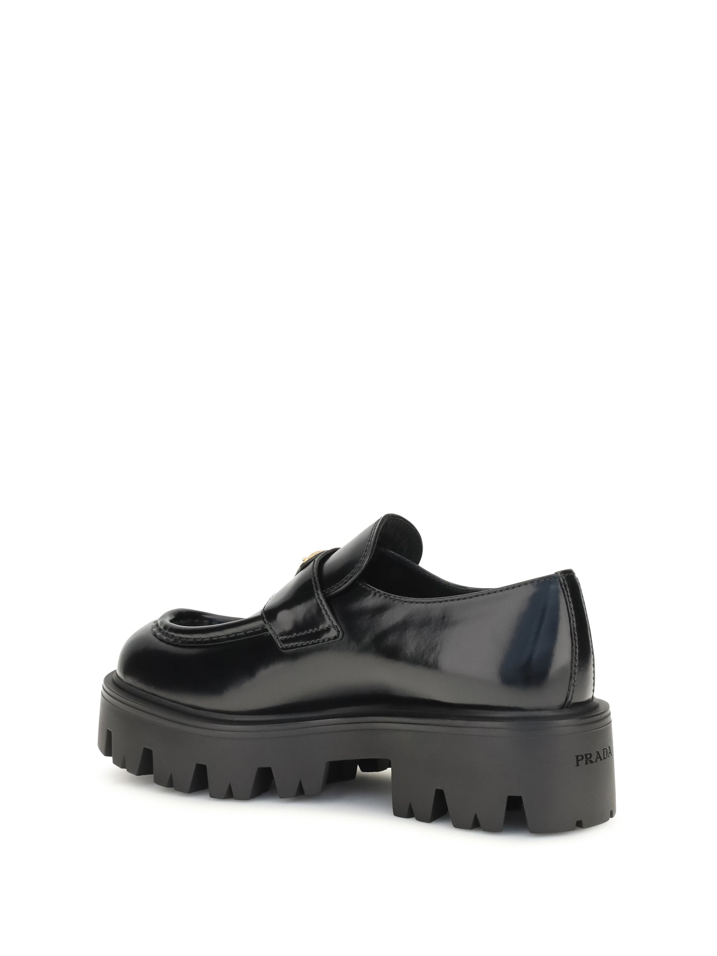 Prada Women Brushed Leather Loafers PRADA