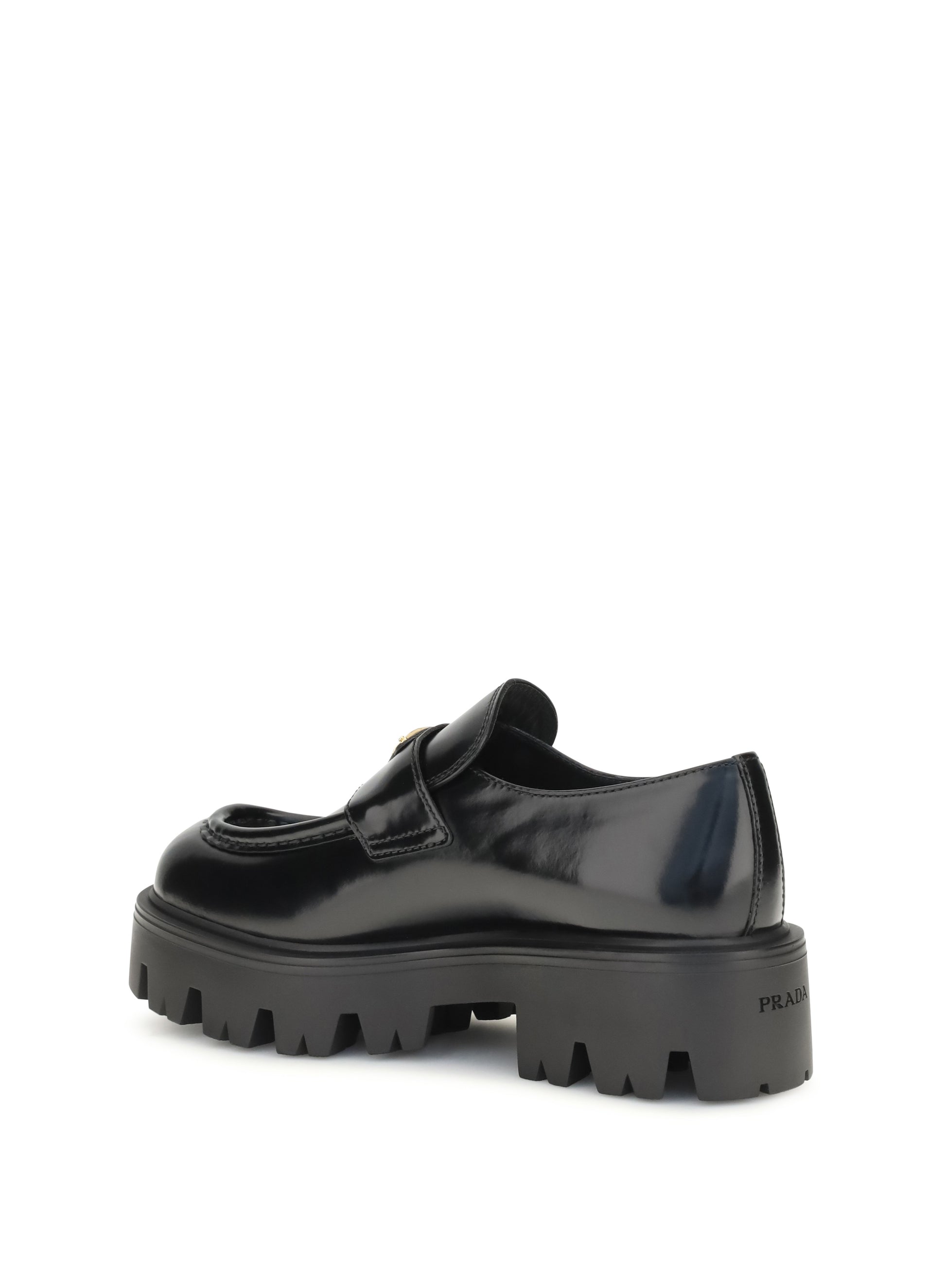 Prada Women Brushed Leather Loafers PRADA