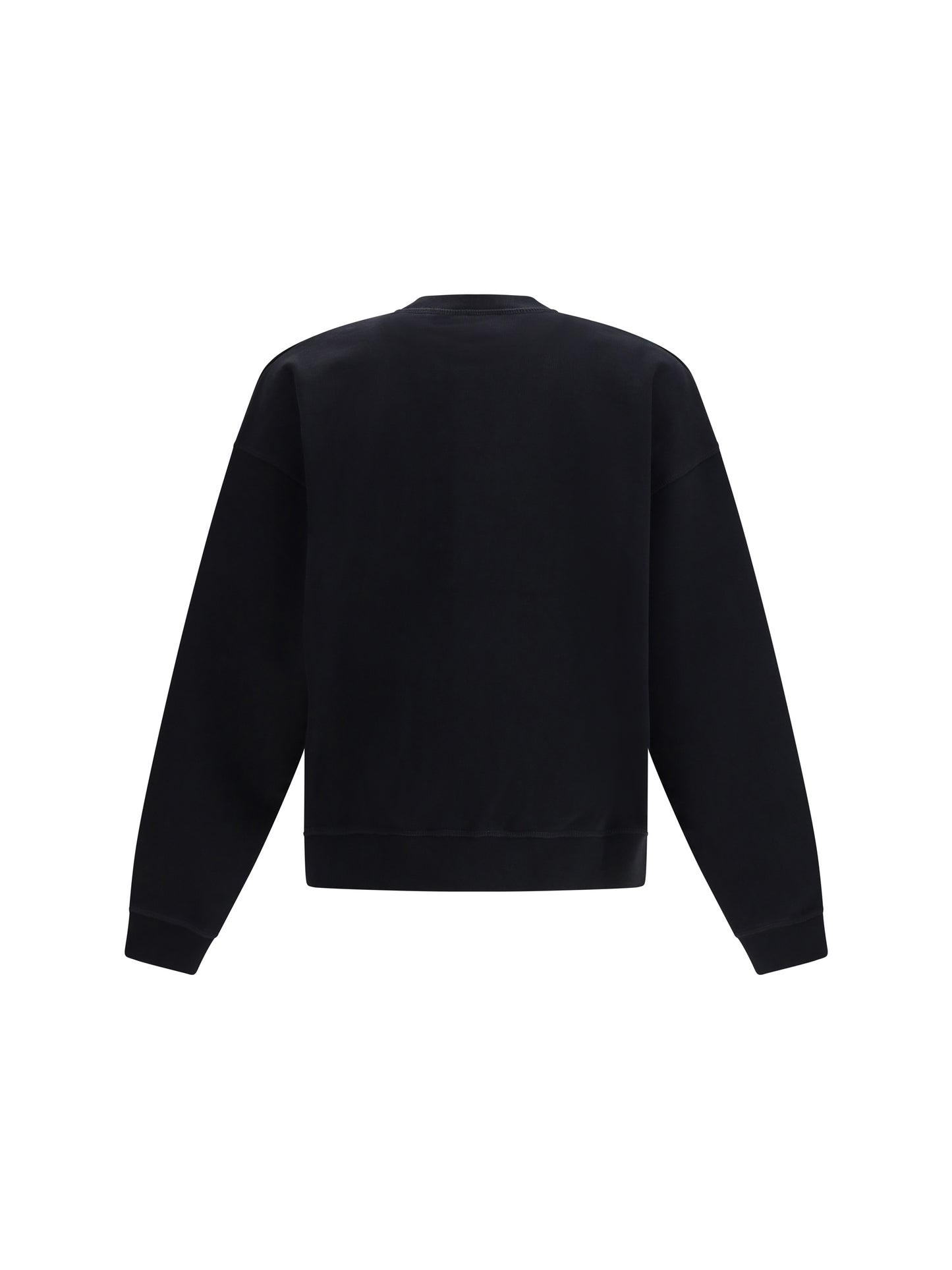 Dsquared2 Men Cotton Crew Neck Sweatshirt With Logo Print DSQUARED2