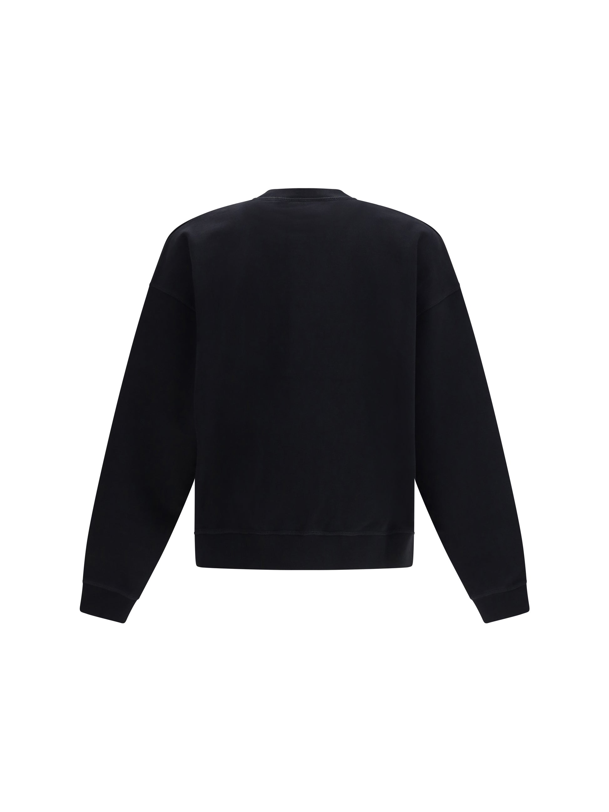 Dsquared2 Men Cotton Crew Neck Sweatshirt With Logo Print DSQUARED2