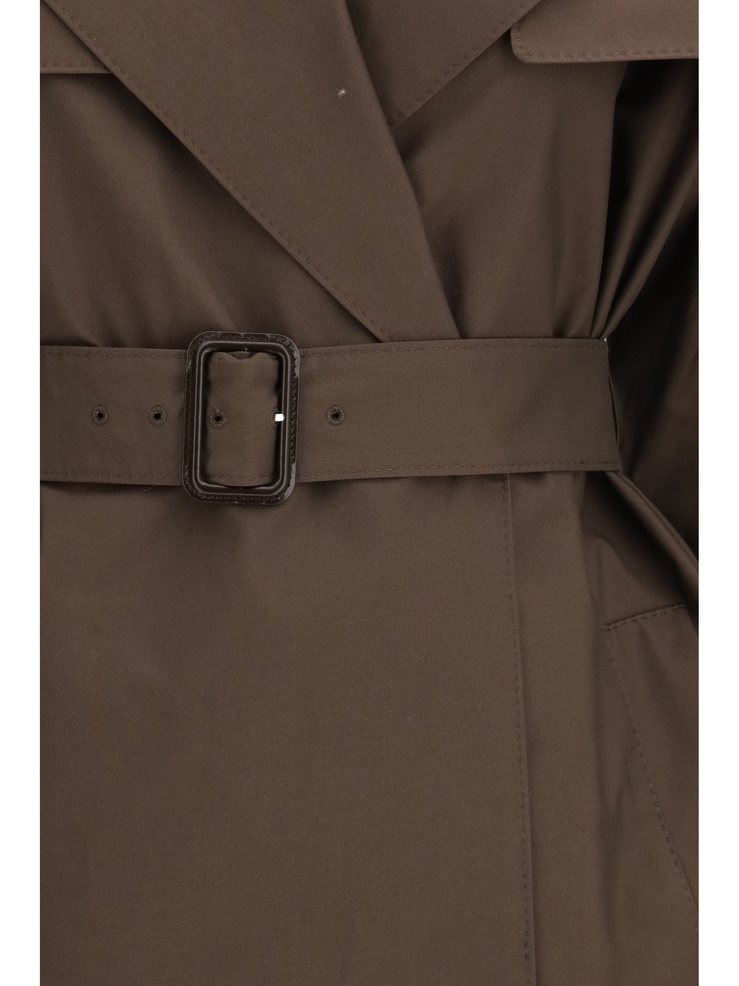 Max Mara The Cube Women Double-Breasted Cotton-Blend Trench Coat MAX MARA THE CUBE