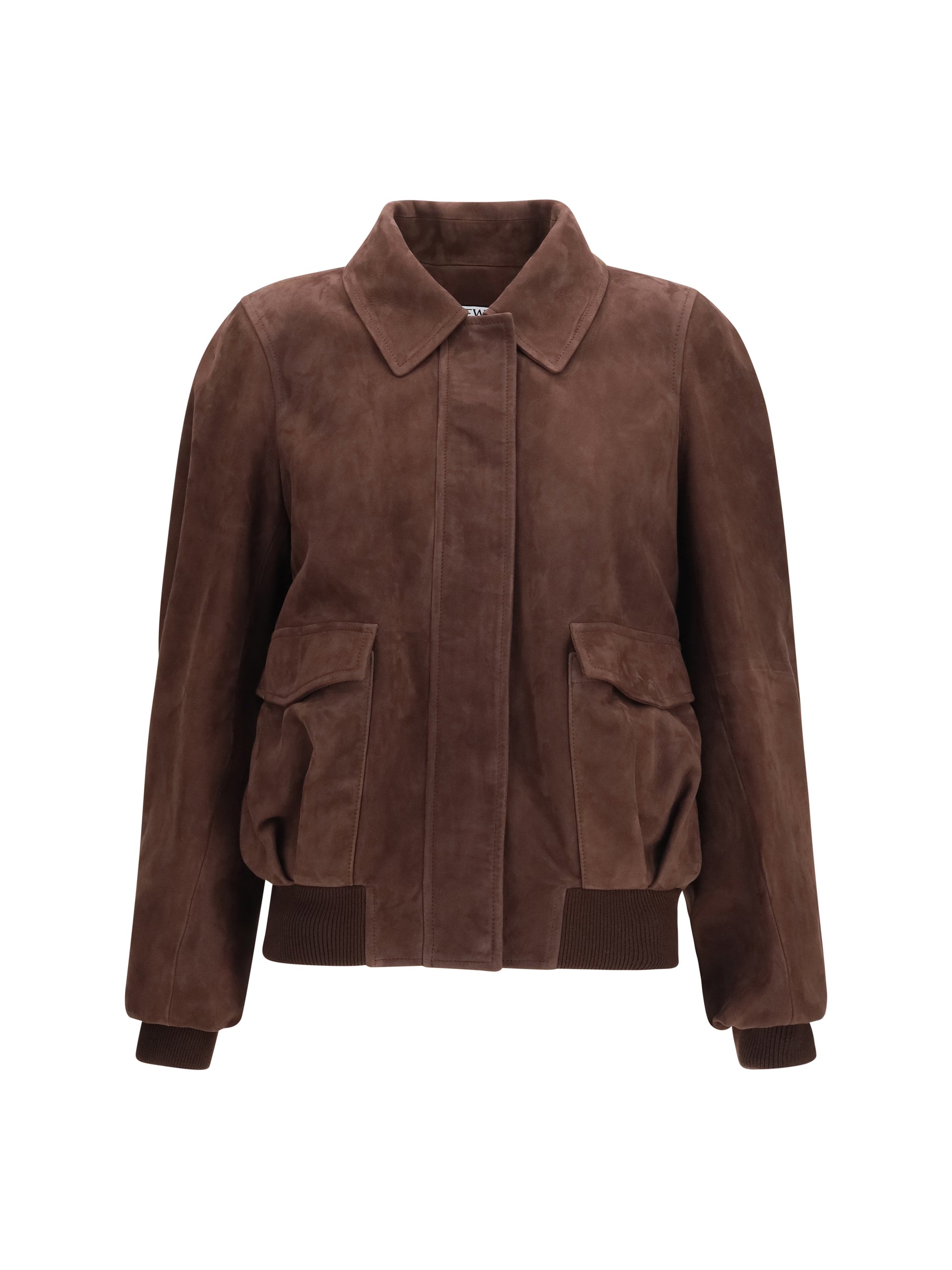 Loewe Women Suede Goatskin Bomber Jacket LOEWE
