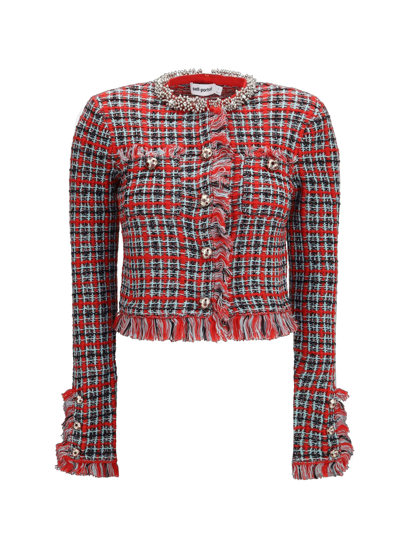 Self-Portrait Women Cotton And Wool Blend Bouclé Jacket SELF-PORTRAIT