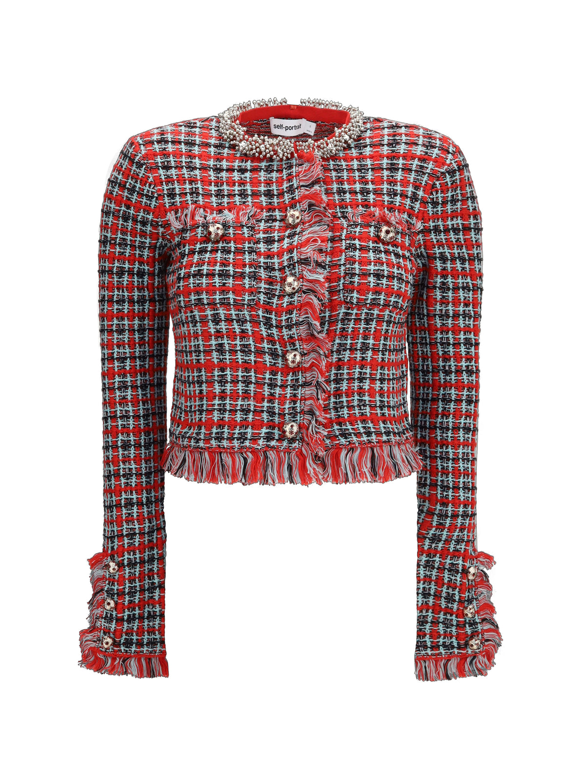 Self-Portrait Women Cotton And Wool Blend Bouclé Jacket SELF-PORTRAIT