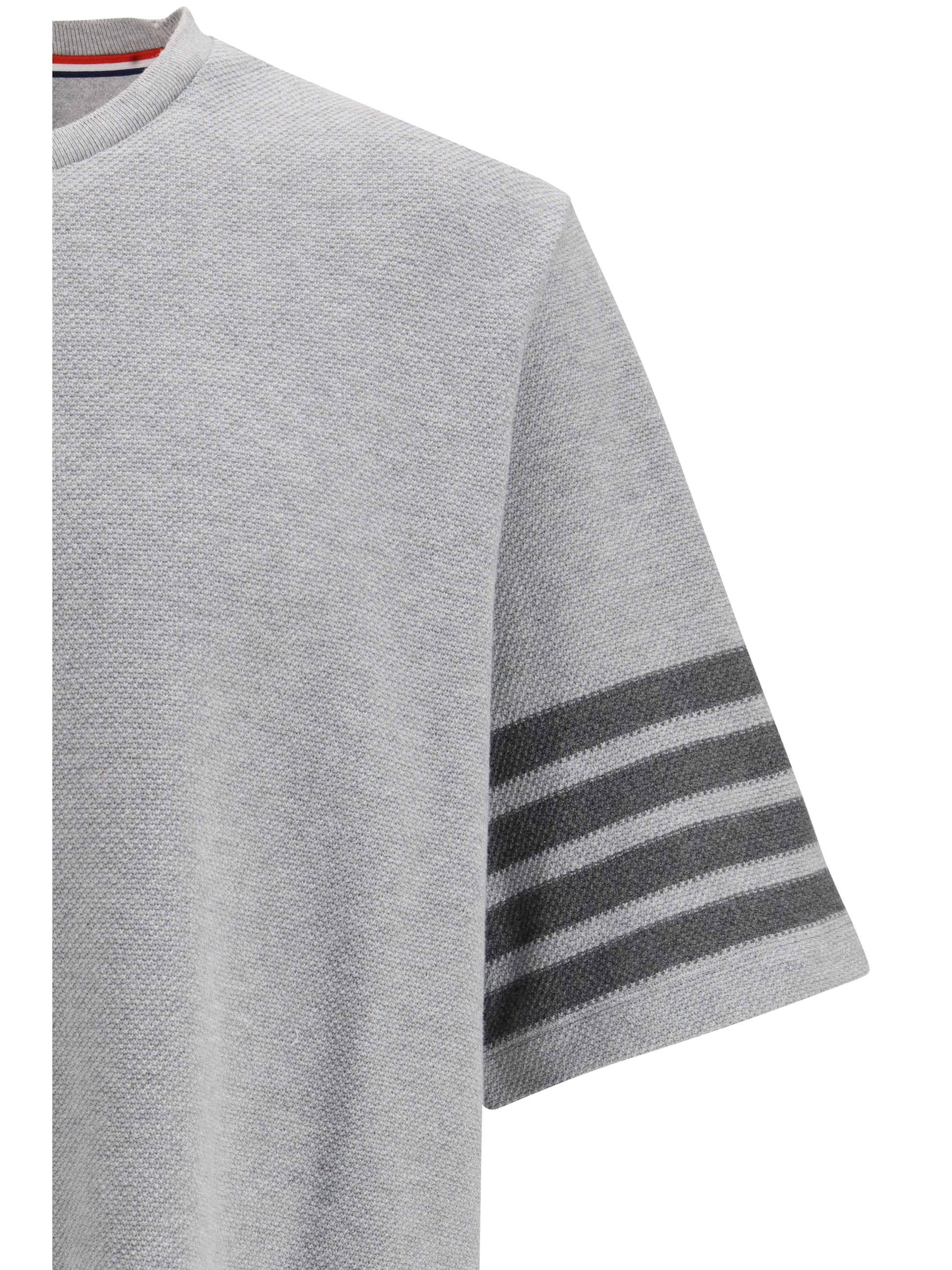 Thom Browne Men Textured Cotton Piqué T-Shirt THOM BROWNE