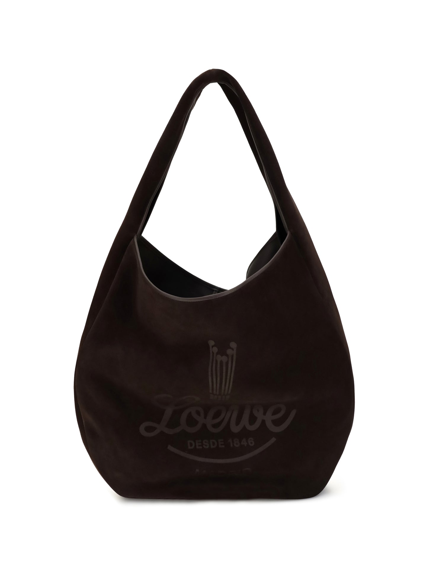 Loewe Men Roomy Suede Calfskin Hobo Shoulder Bag LOEWE