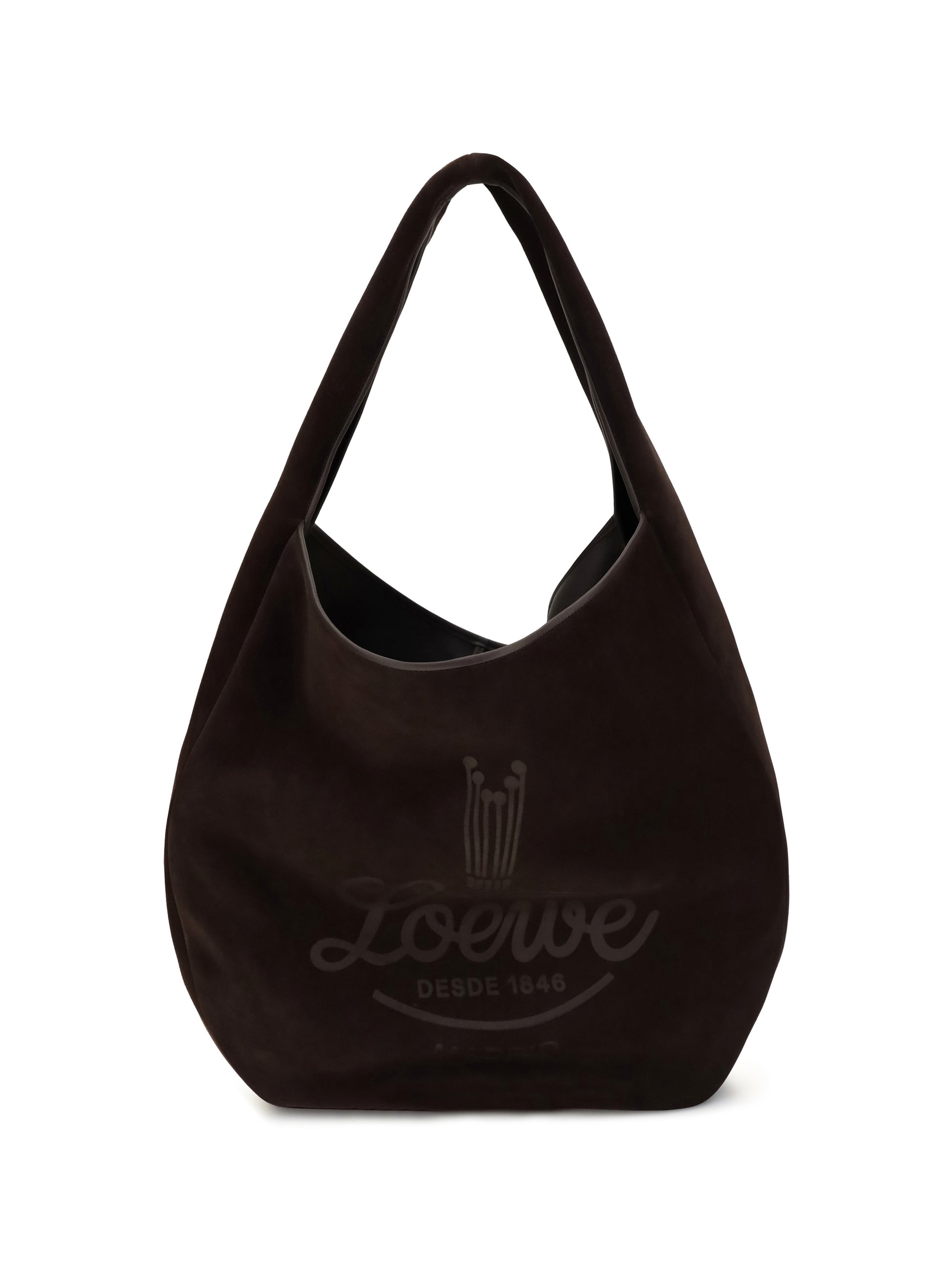 Loewe Men Roomy Suede Calfskin Hobo Shoulder Bag LOEWE