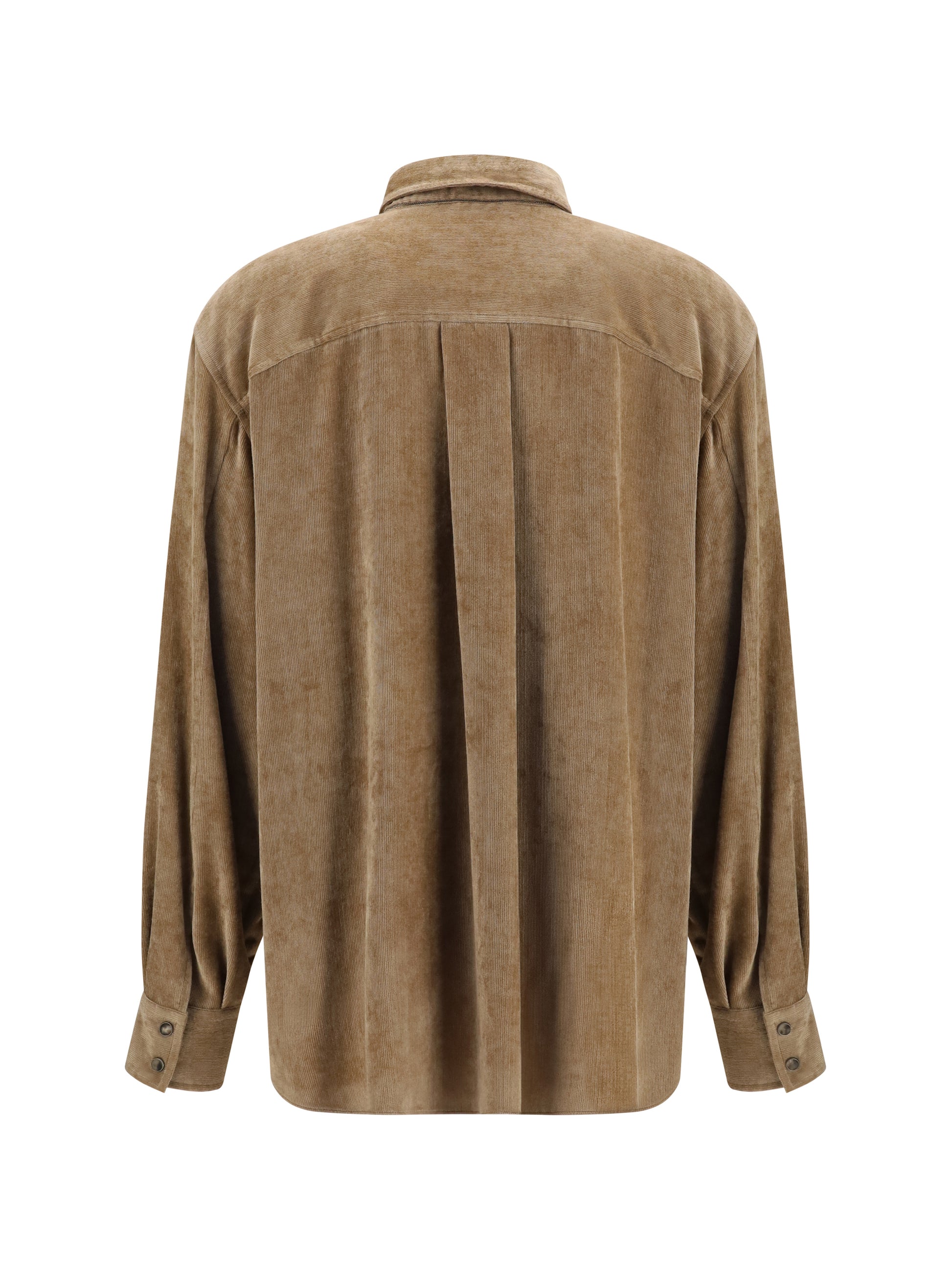 Brunello Cucinelli Women Snap-Button Shirt In Cashmere Blend BRUNELLO CUCINELLI