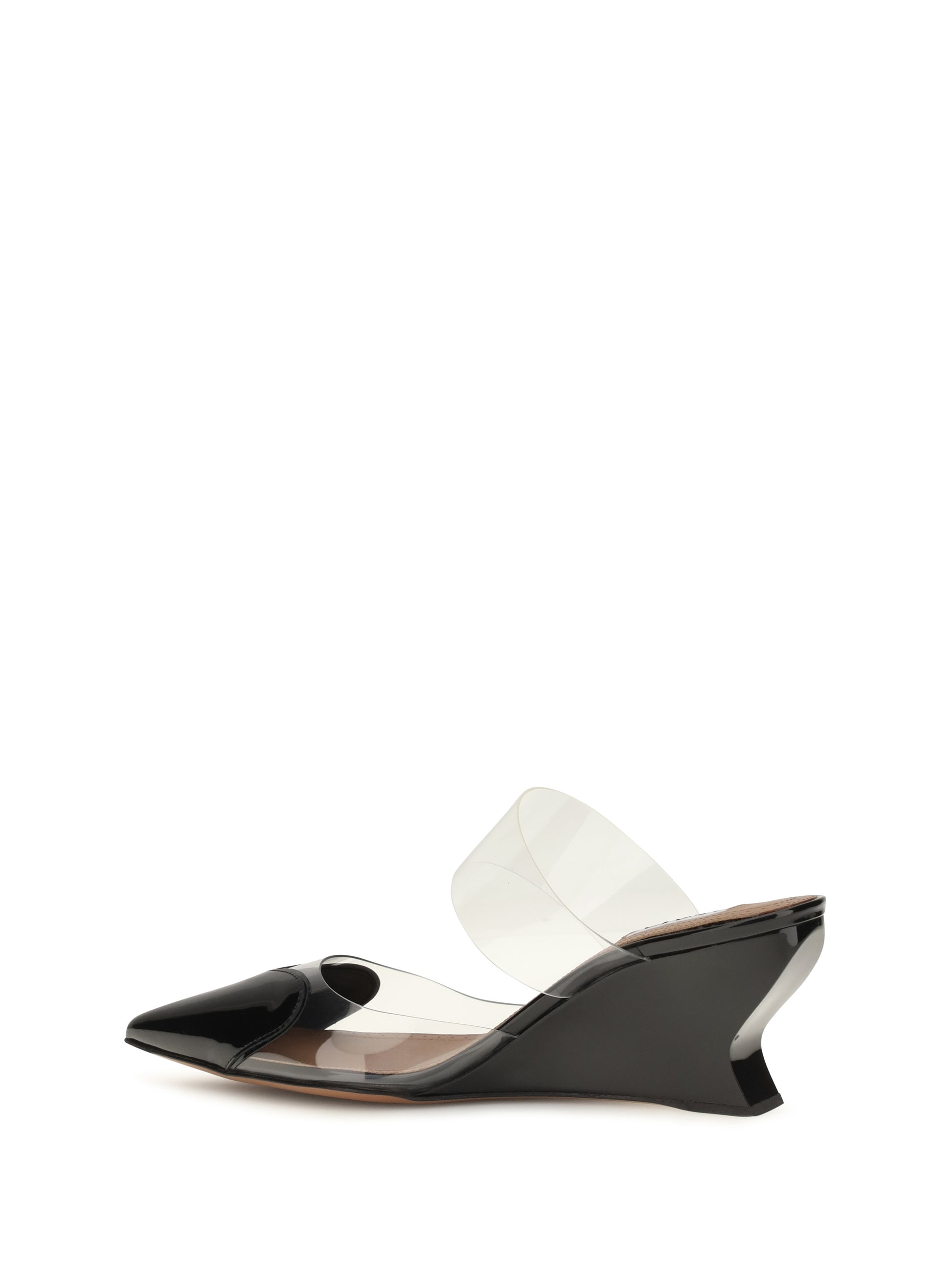 Alaïa Women Le Coeur Patent Leather Mules ALAIA