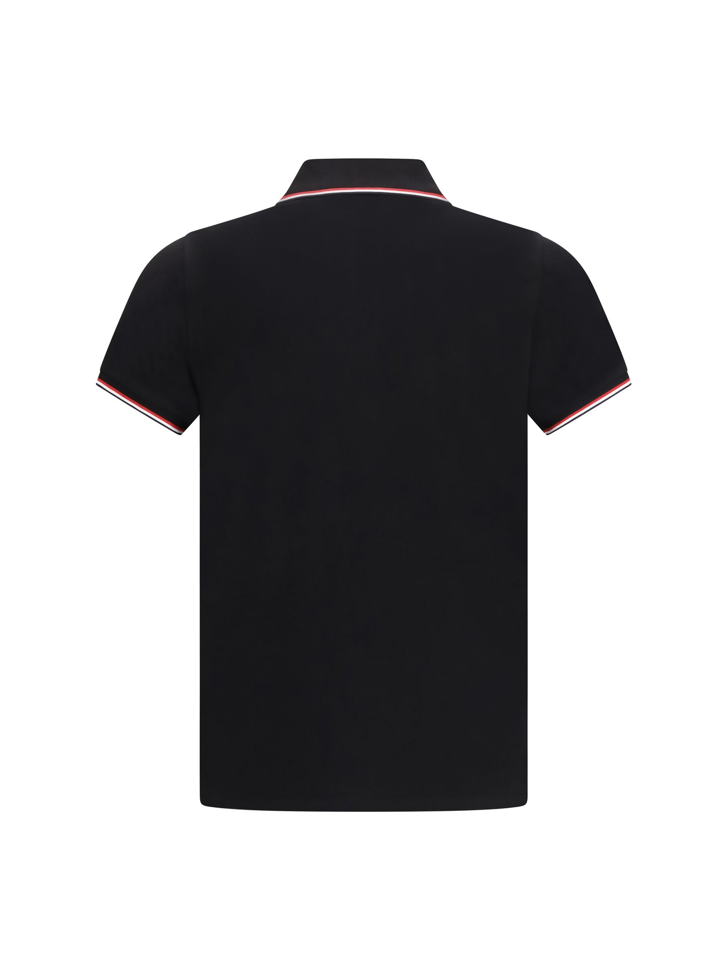 Moncler Men Polo Shirt In Cotton Piqué With Tricolour Details MONCLER