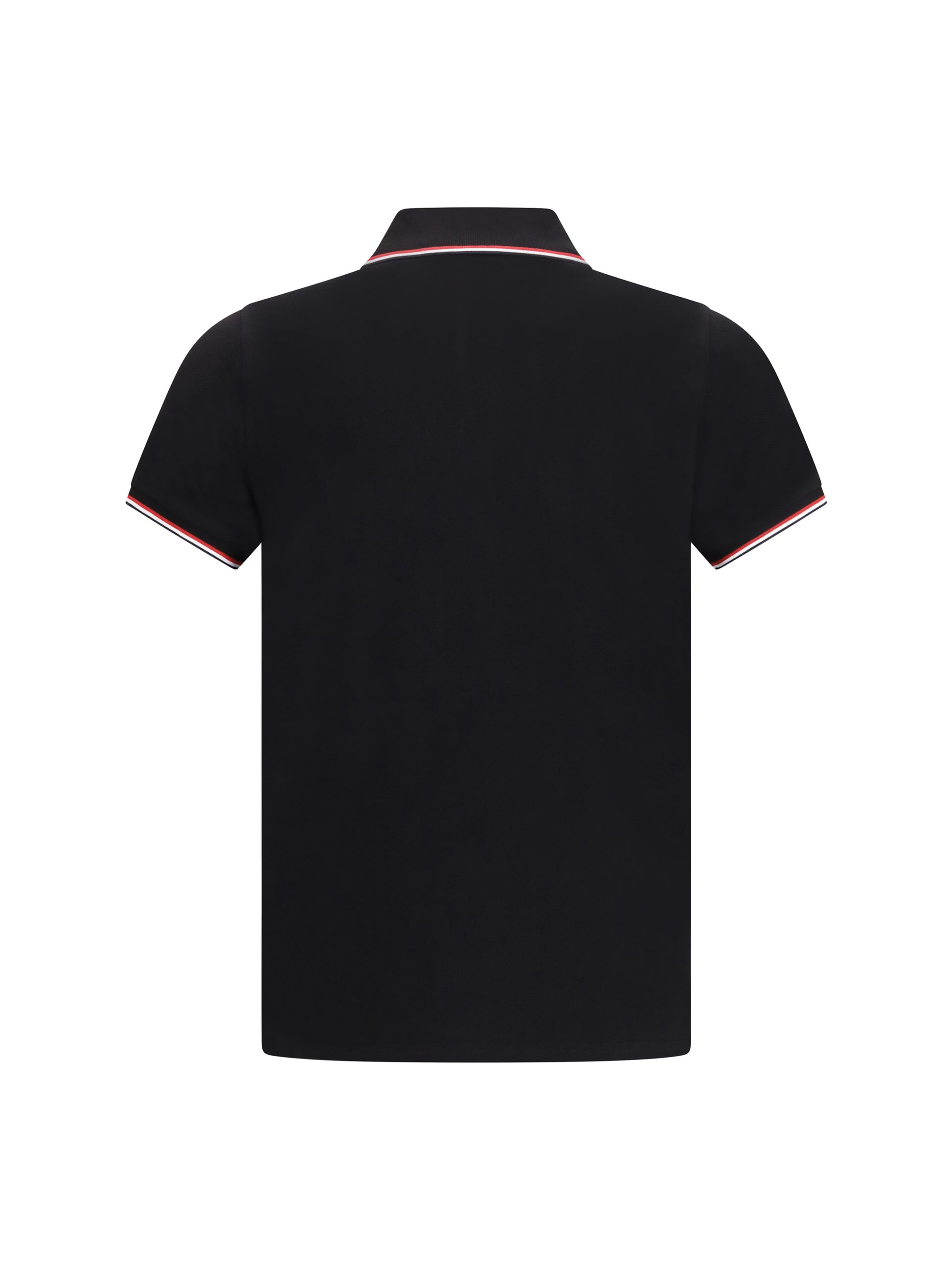 Moncler Men Polo Shirt In Cotton Piqué With Tricolour Details MONCLER