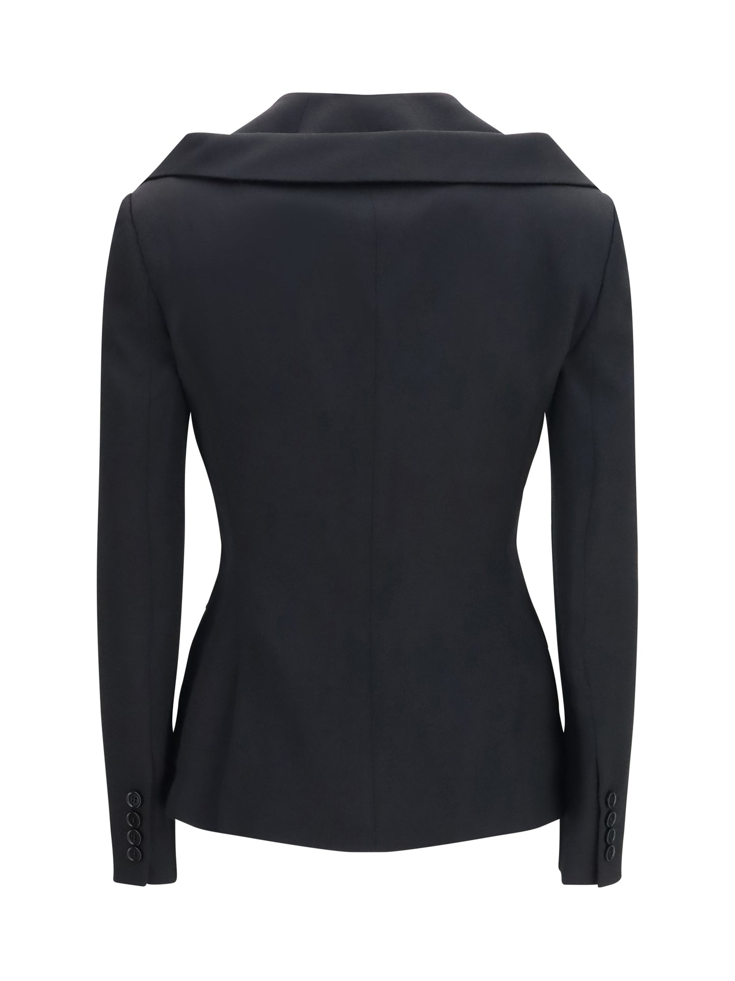 Alexander Mcqueen Women Structured Off-Shoulder Jacket With Harness Details ALEXANDER MCQUEEN