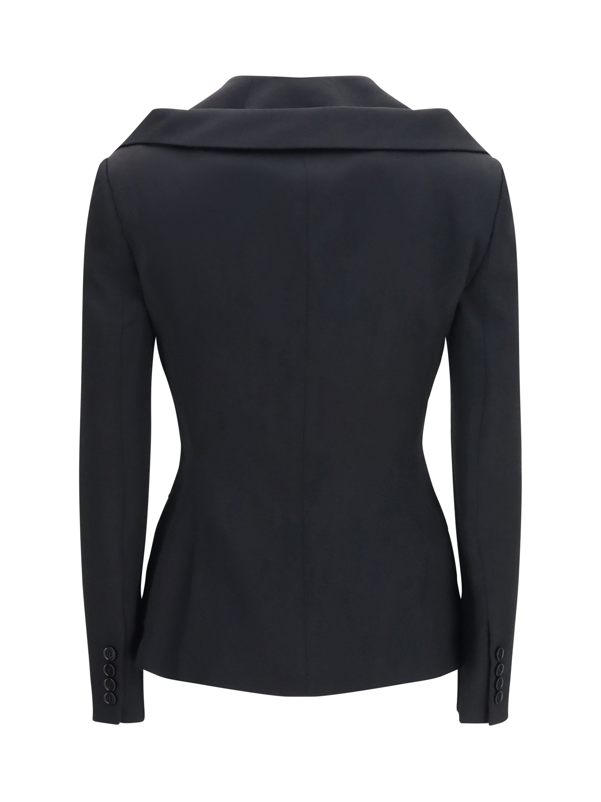 Alexander Mcqueen Women Structured Off-Shoulder Jacket With Harness Details ALEXANDER MCQUEEN