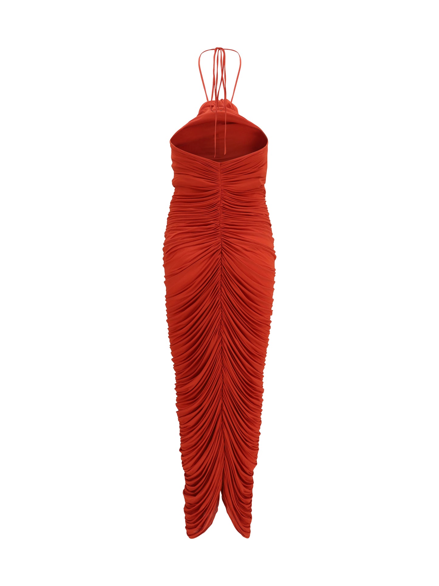Magda Butrym Women Halterneck Dress With Floral Ruching MAGDA BUTRYM