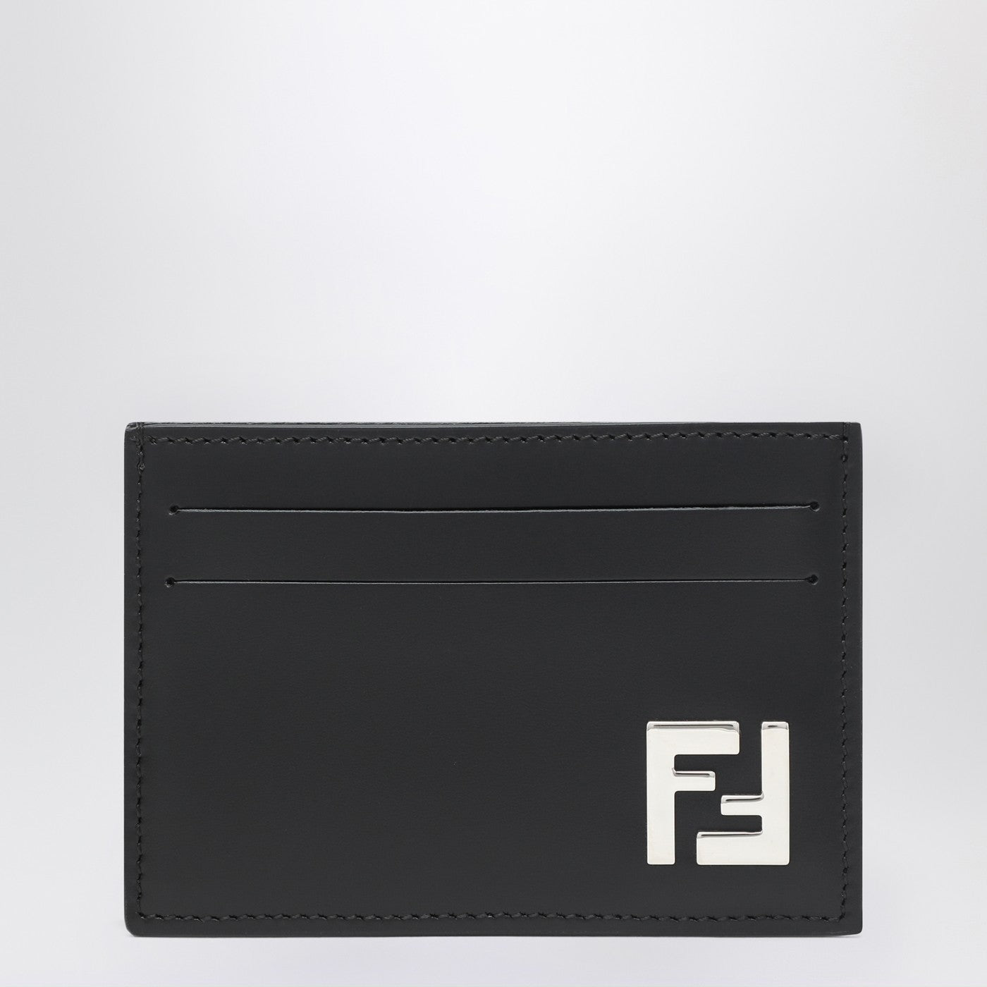 Fendi Slim Squared Ff Black Card Holder Men FENDI