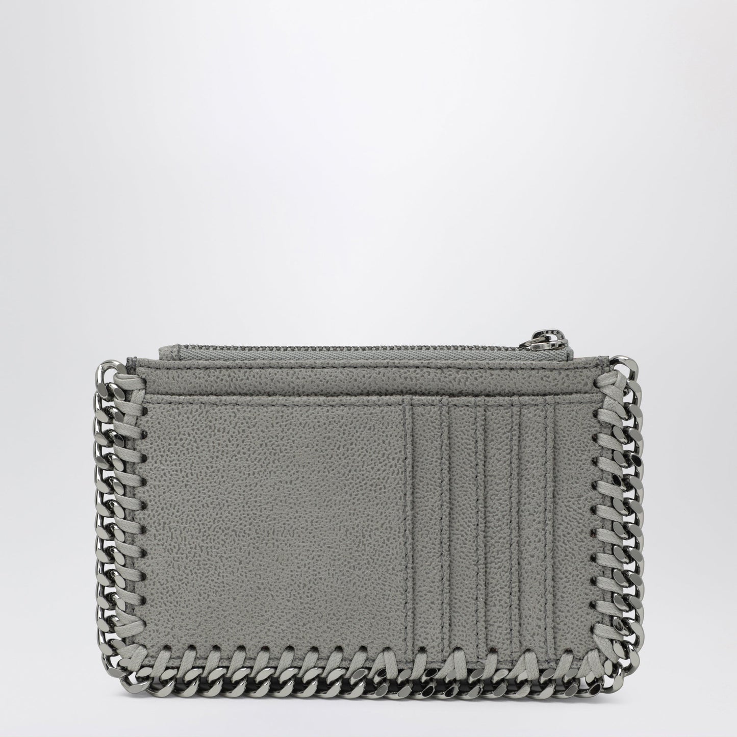 Stella Mccartney Light Grey Falabella Card Holder Women STELLA MCCARTNEY