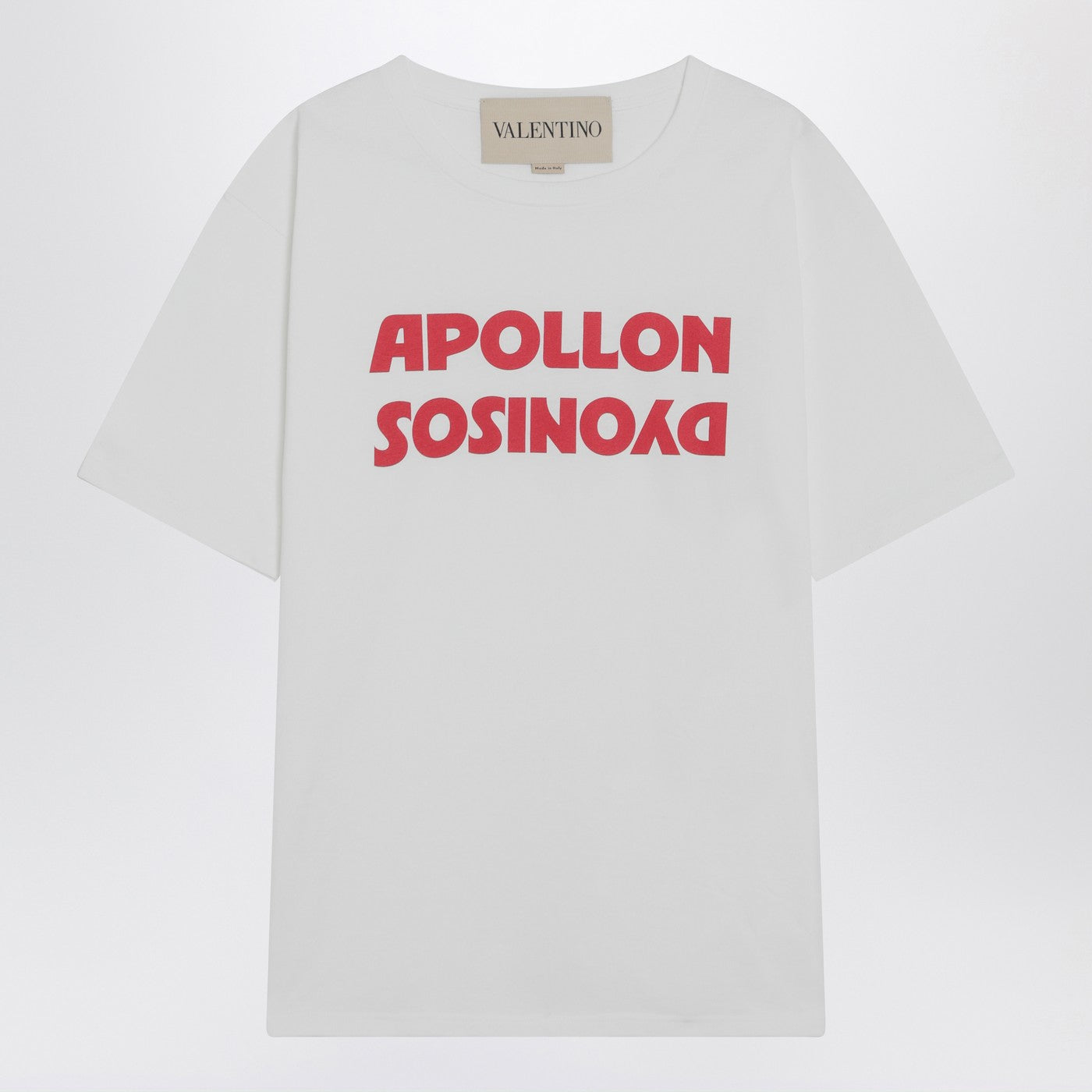 Valentino White T-Shirt With Apollon/Dionysos Print Men VALENTINO