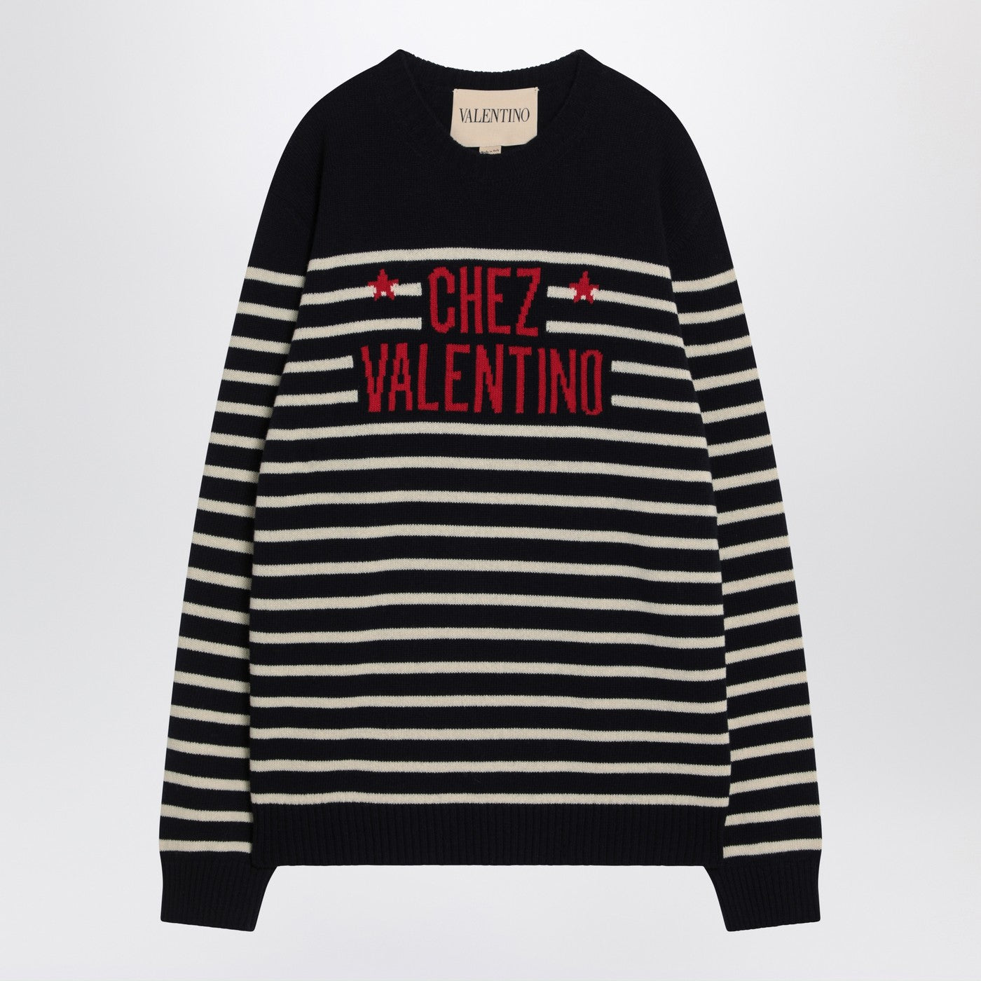 Valentino Sweater With Jacquard Pattern Chez Valentino Men VALENTINO