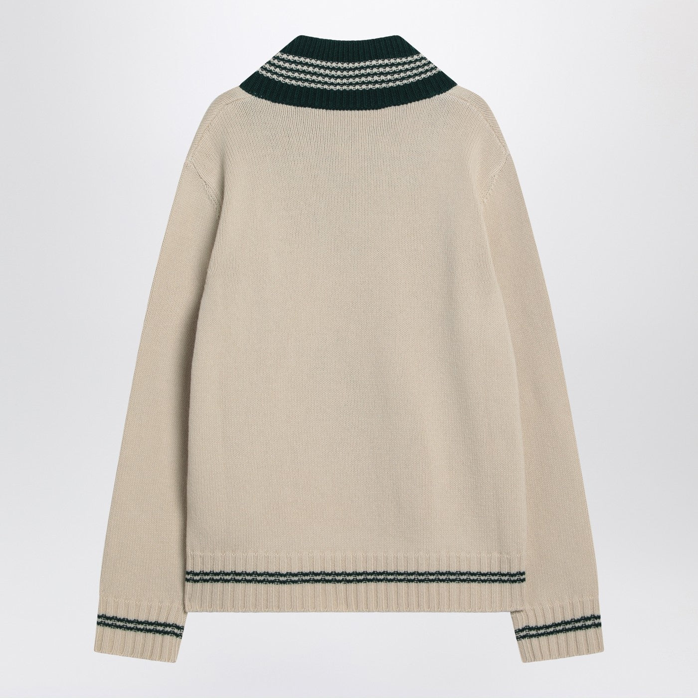 Valentino Butter-Coloured Sweater With Le Chien De La Maison Embroidery Men VALENTINO