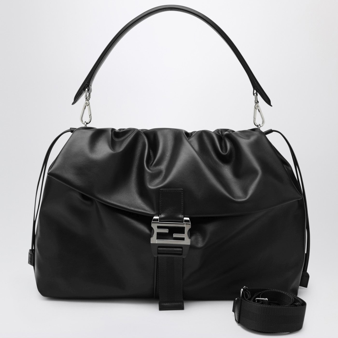 Fendi Black Flux Maxi Messenger Men FENDI