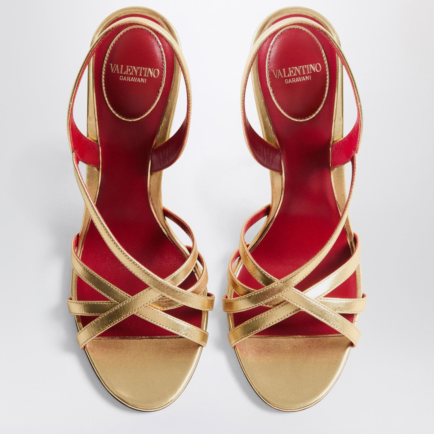 Valentino Garavani Fetishique Sandals Gold Leather Women VALENTINO GARAVANI