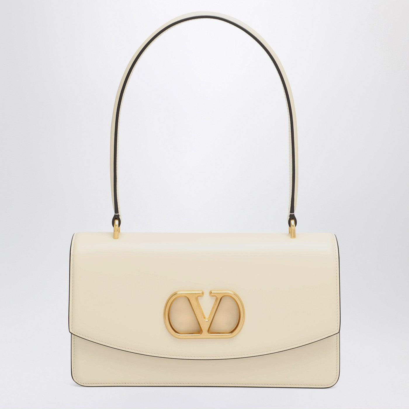 Valentino Garavani Vain Bag In Butter White Glossy Calfskin Women VALENTINO GARAVANI