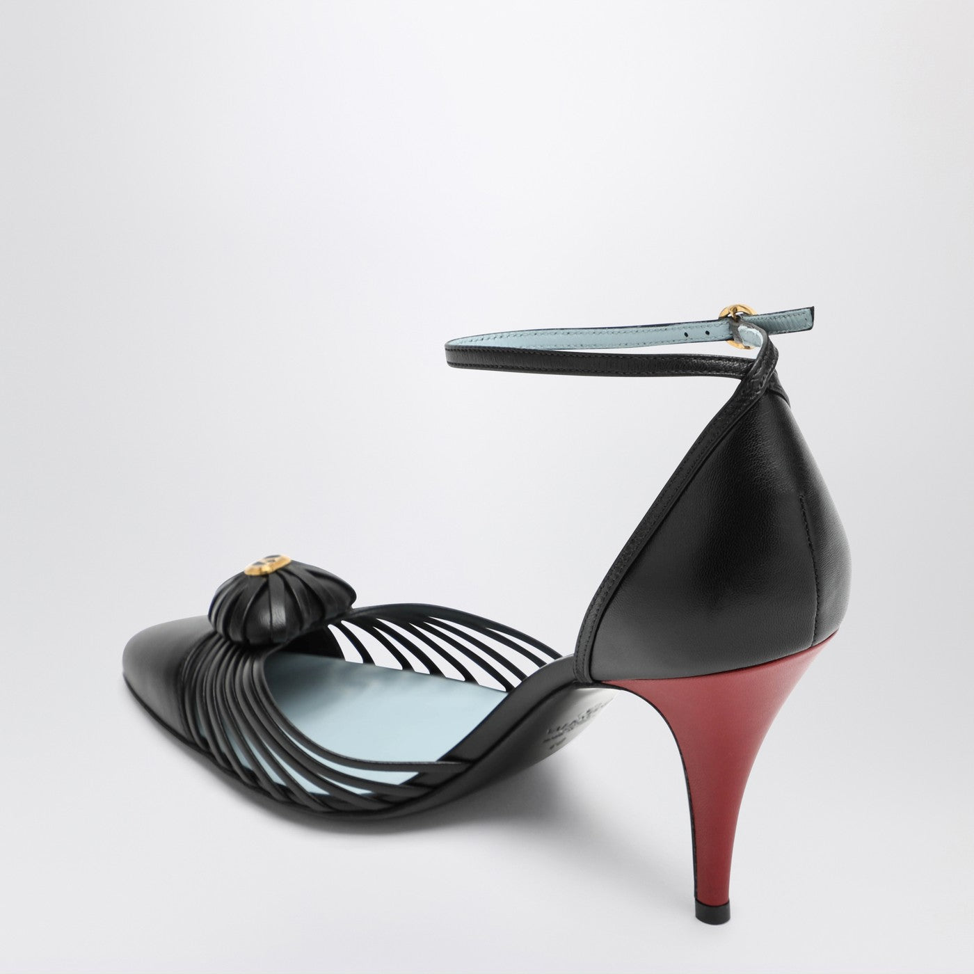 Valentino Garavani Decollete Vg Sandal Royal Black Women VALENTINO GARAVANI