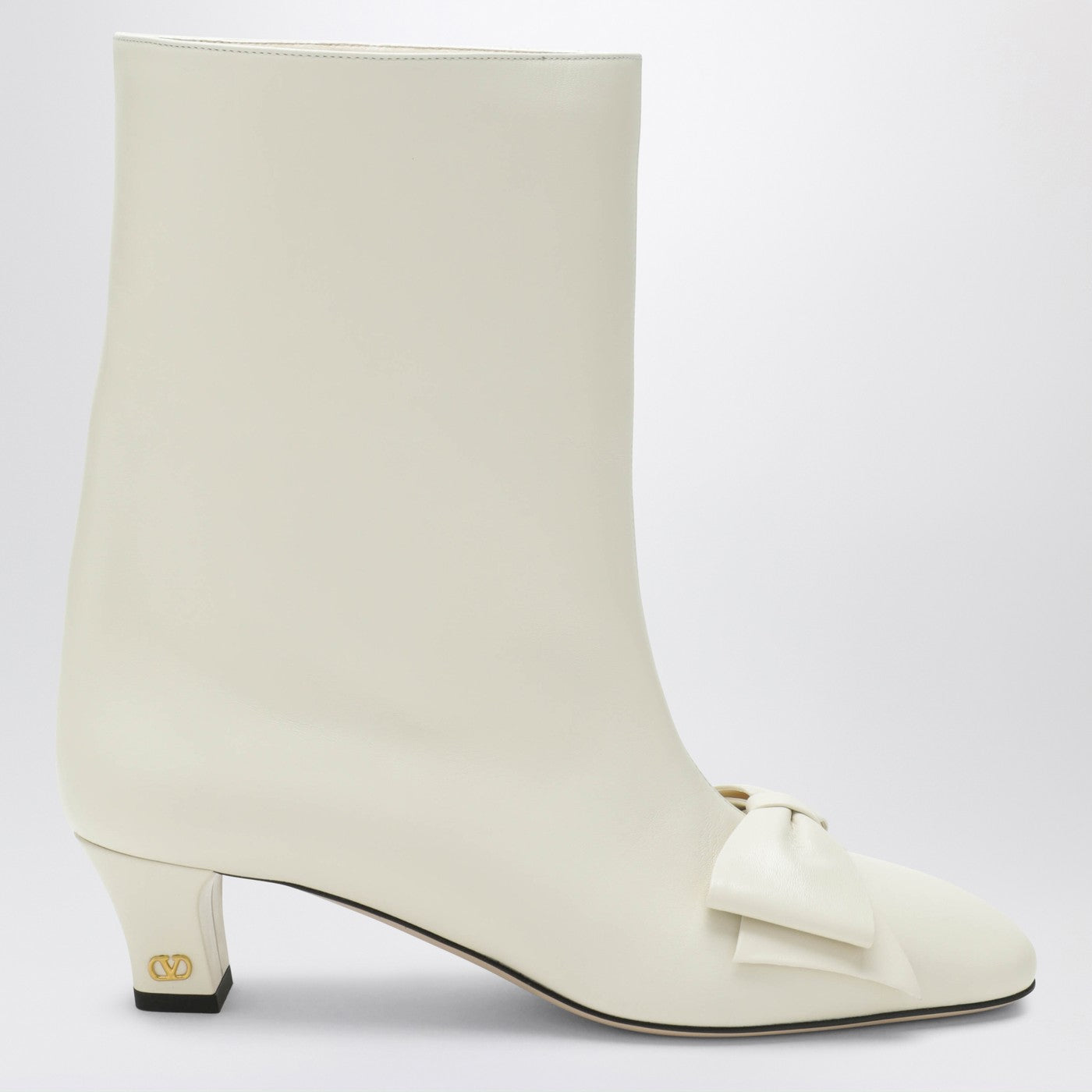 Valentino Garavani Ivory Bowow Ankle Boots Women VALENTINO GARAVANI