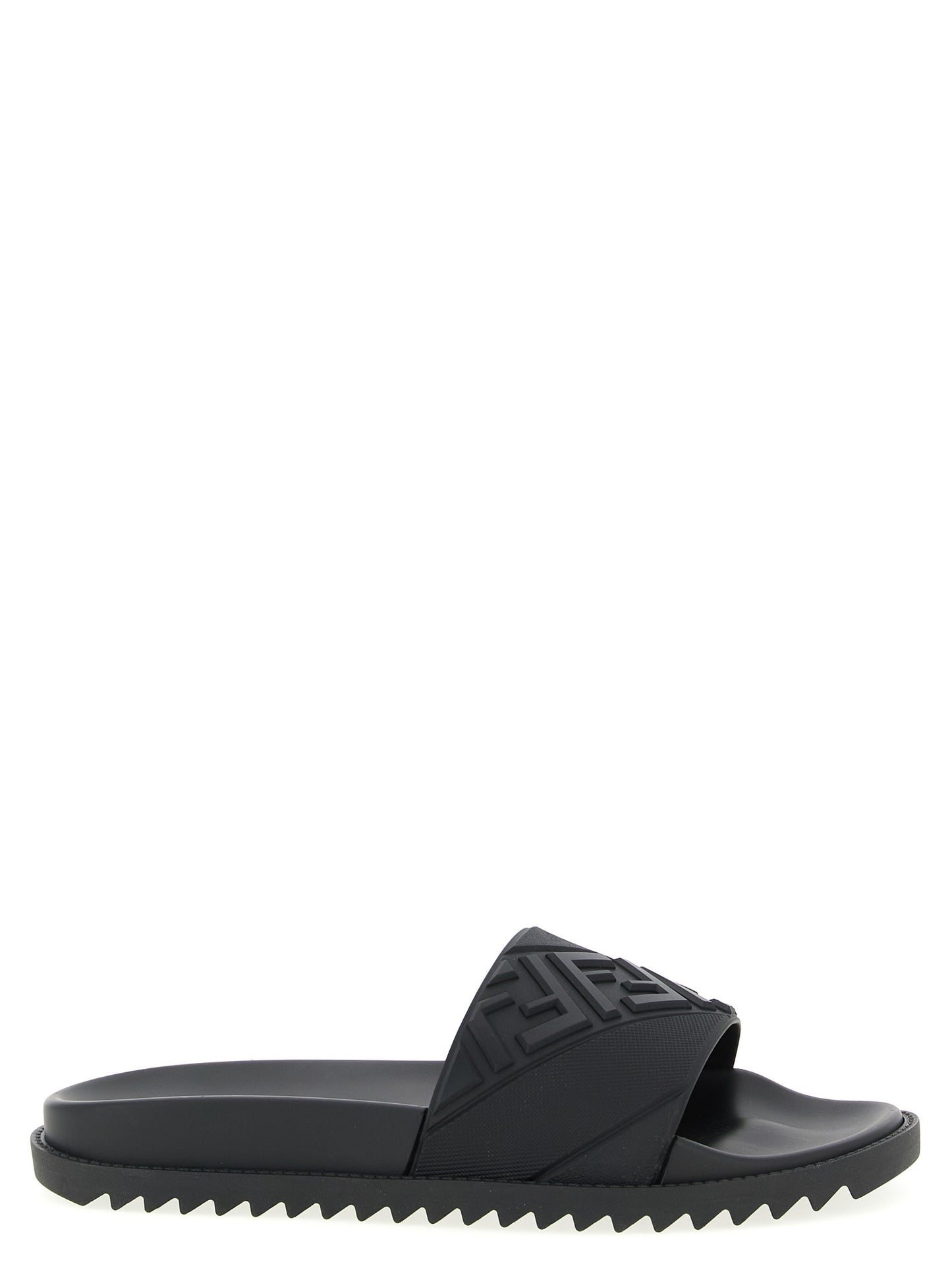 Fendi Men Logo Band Slides FENDI