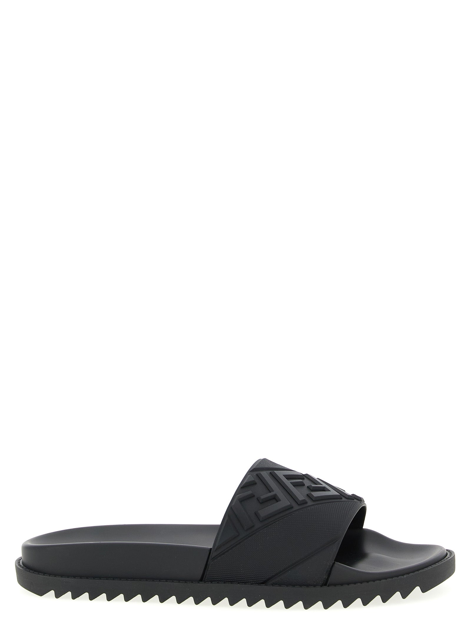 Fendi Men Logo Band Slides FENDI