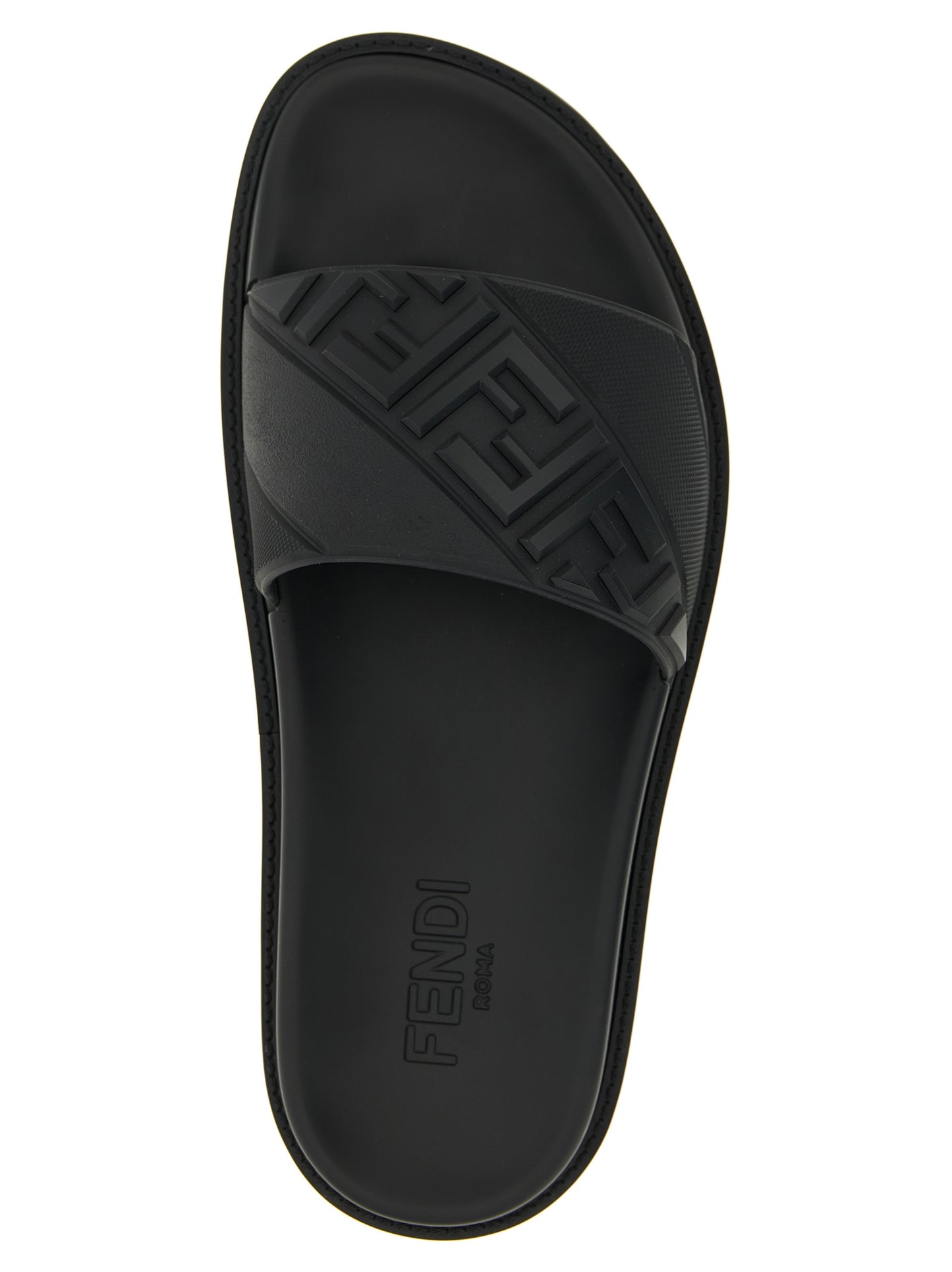 Fendi Men Logo Band Slides FENDI