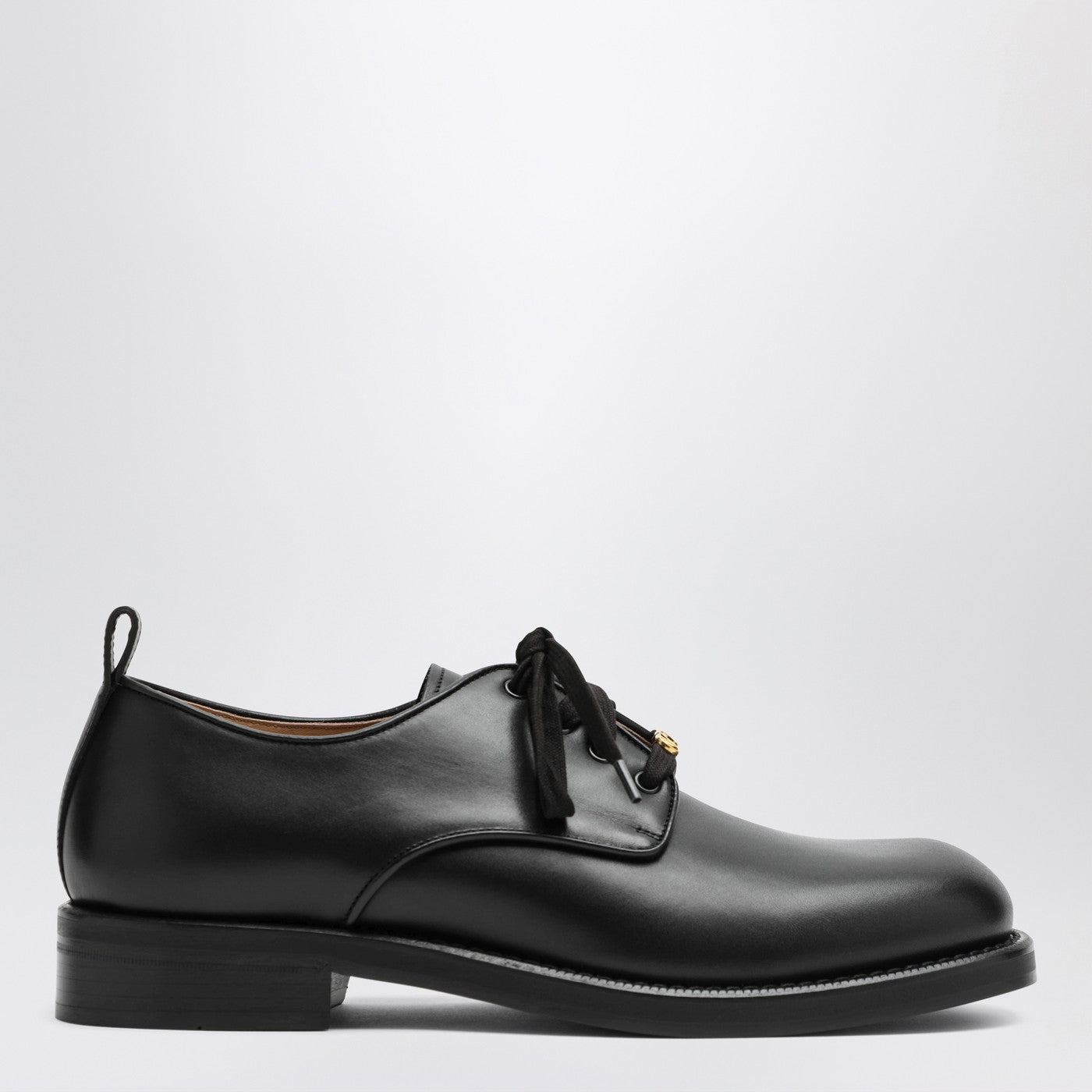 Valentino Garavani Black Leather Strap With Vlogo Plaque Men VALENTINO GARAVANI