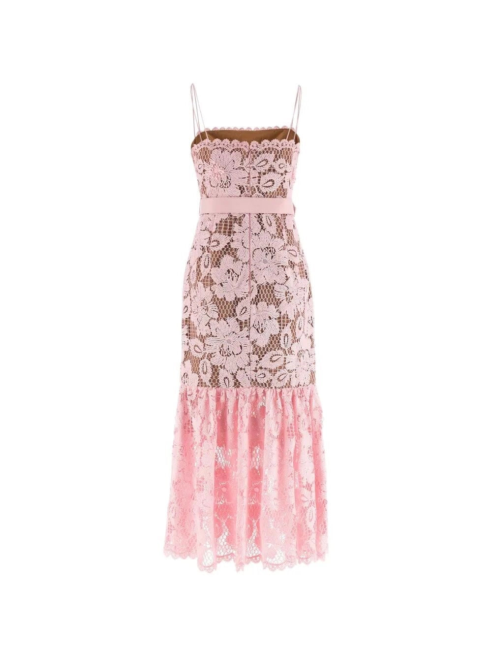 Self-Portrait Women Crochet Lace Midi Dress SELF-PORTRAIT