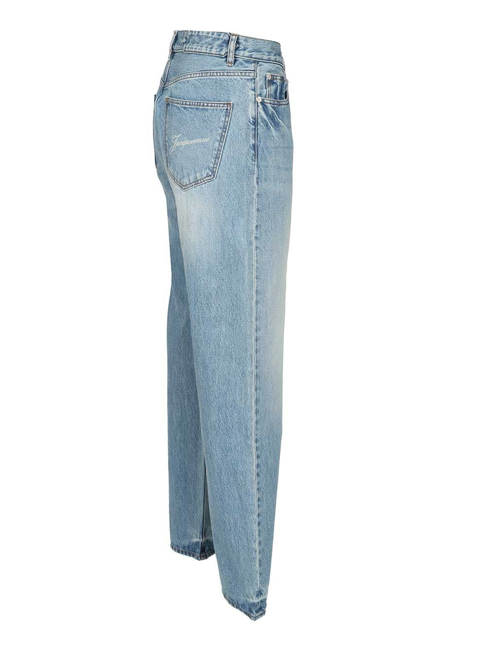 Jacquemus Men Straight Jeans In De-Nîmes Denim JACQUEMUS