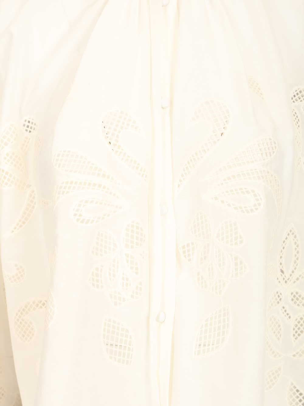 Forte_Forte Women "Lunamaris" Embroidery Co/Se Voile Bohemian Shirt FORTE FORTE