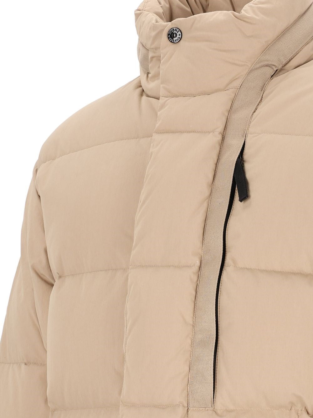 Stone Island Men Quilted Down Jacket With Hood STONE ISLAND