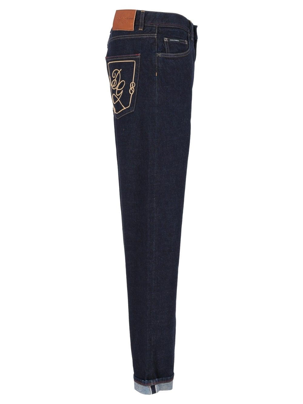 Dolce & Gabbana Men Jeans With Embroidery DOLCE & GABBANA