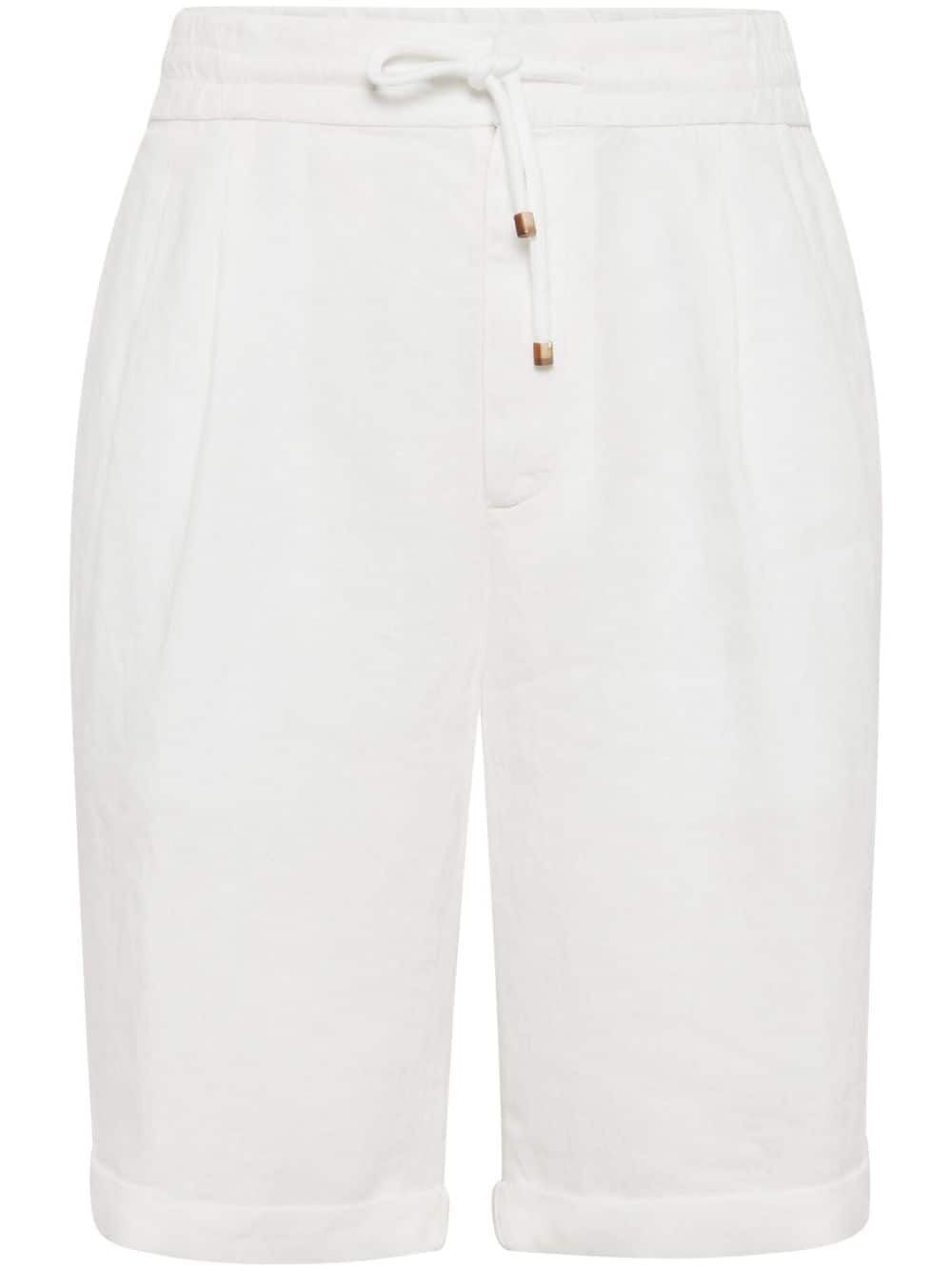 Brunello Cucinelli Men Linen Bermuda BRUNELLO CUCINELLI