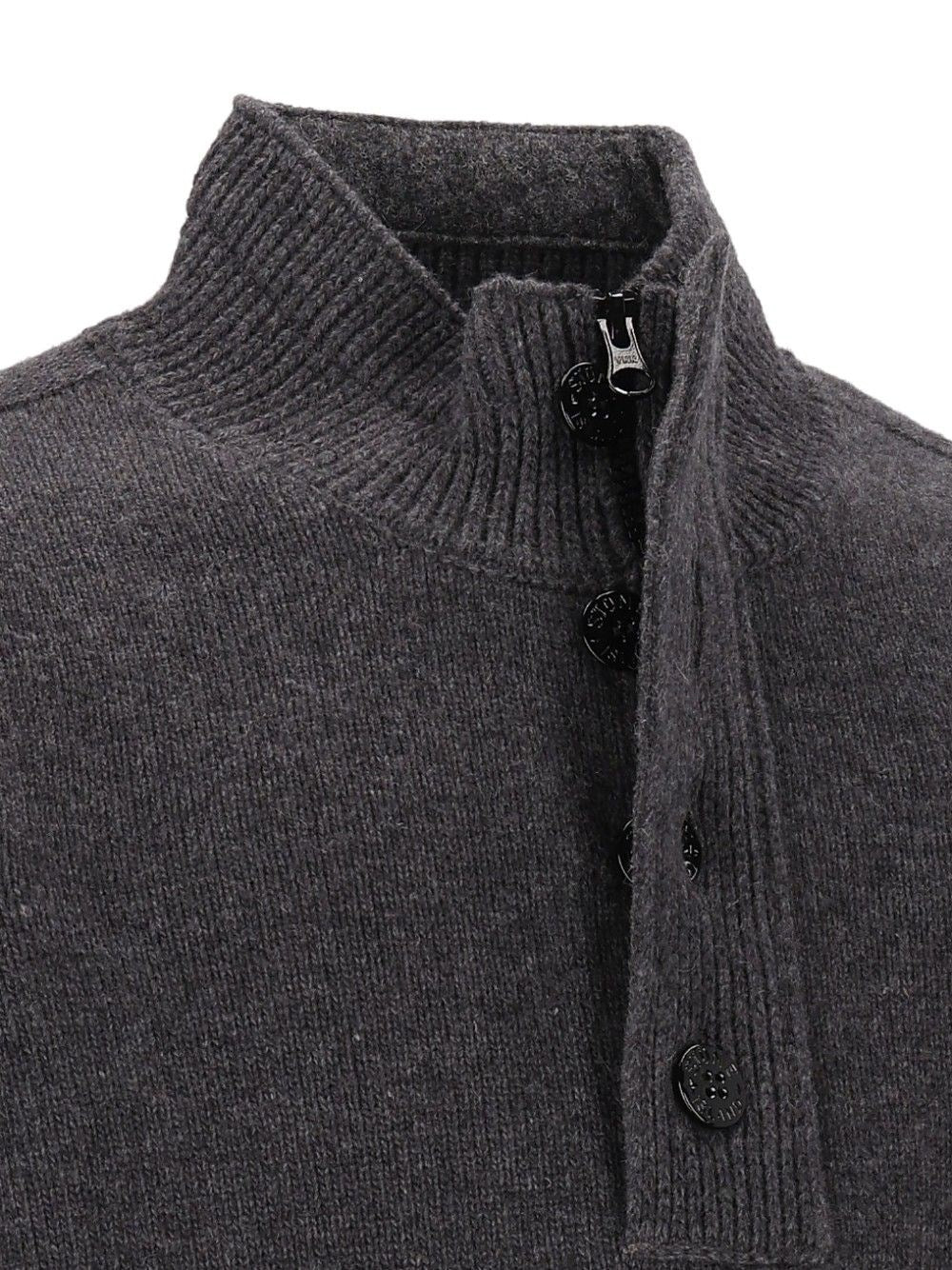 Stone Island Men Short Zip Sweater STONE ISLAND
