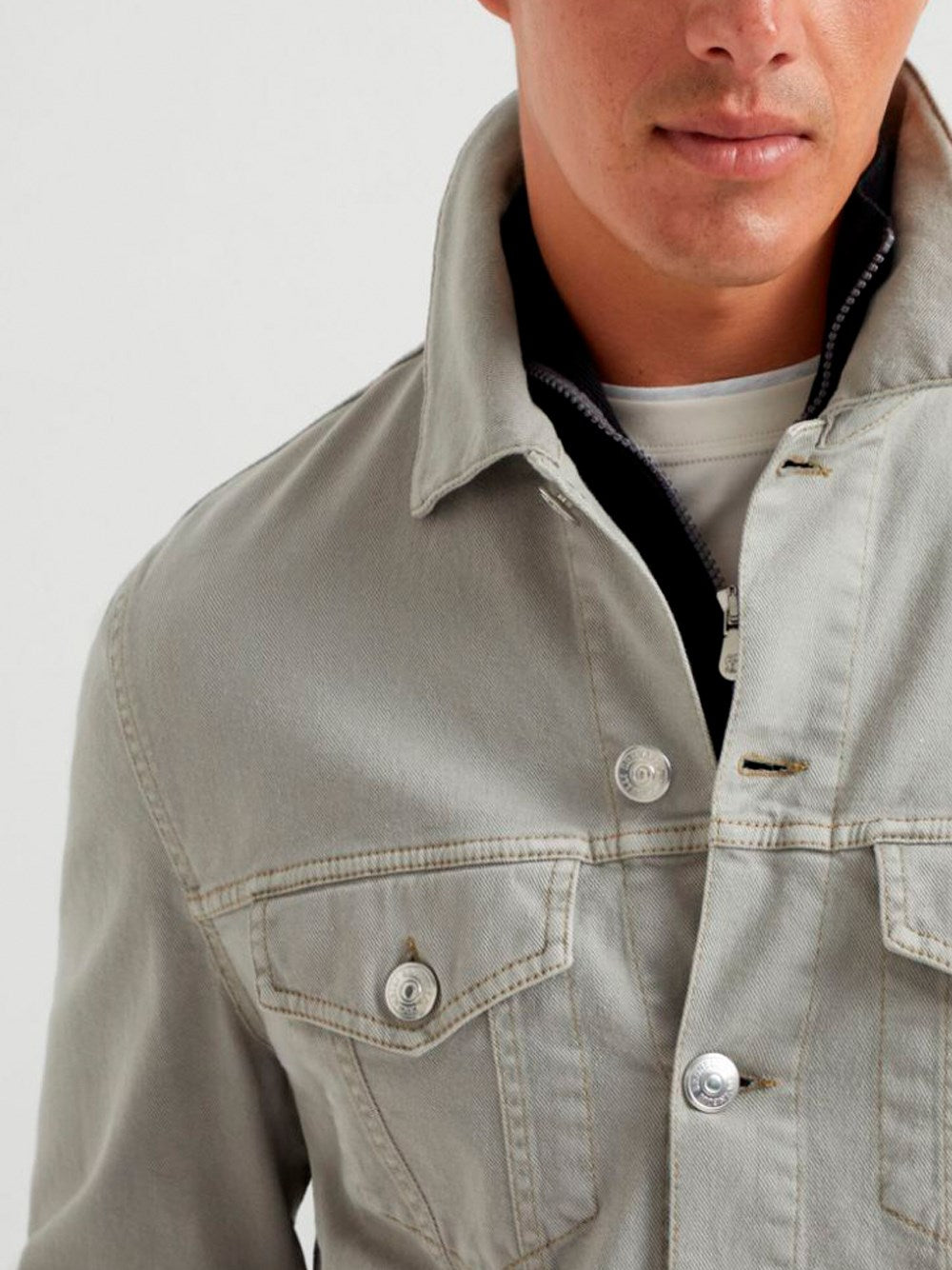 Brunello Cucinelli Men Denim Jacket BRUNELLO CUCINELLI