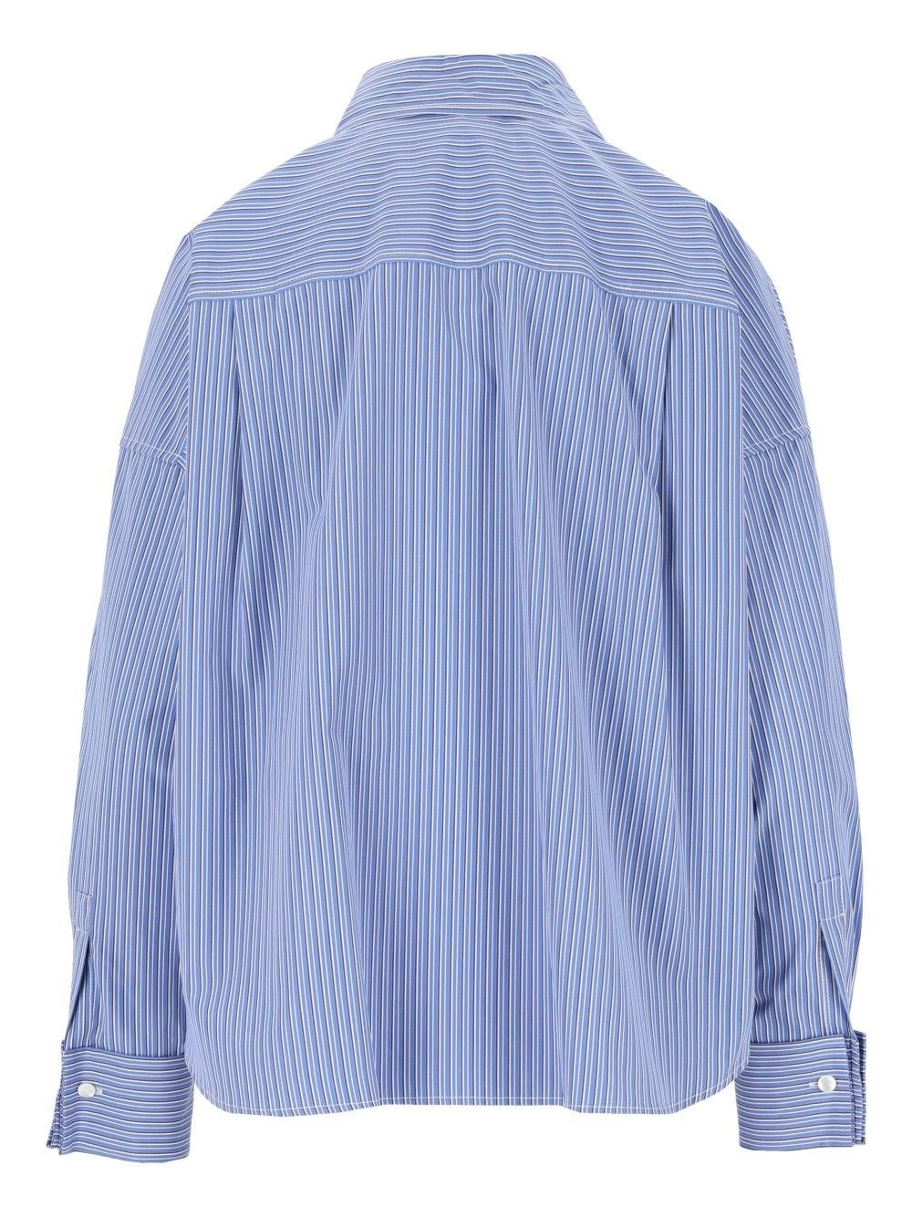 Weekend Max Mara Women Short Striped Cotton Shirt WEEKEND MAX MARA