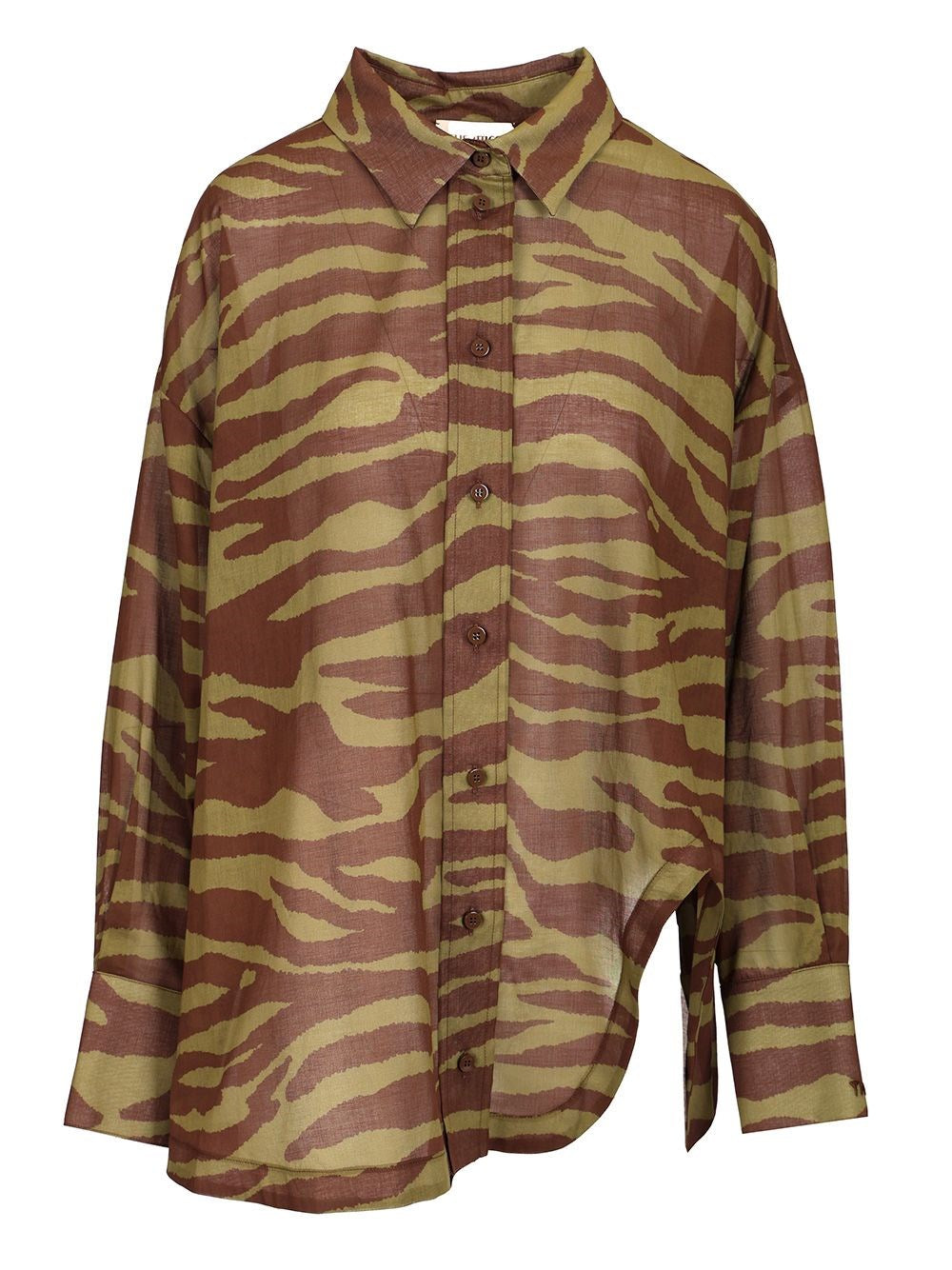 The Attico Women Zebra Print Shirt THE ATTICO