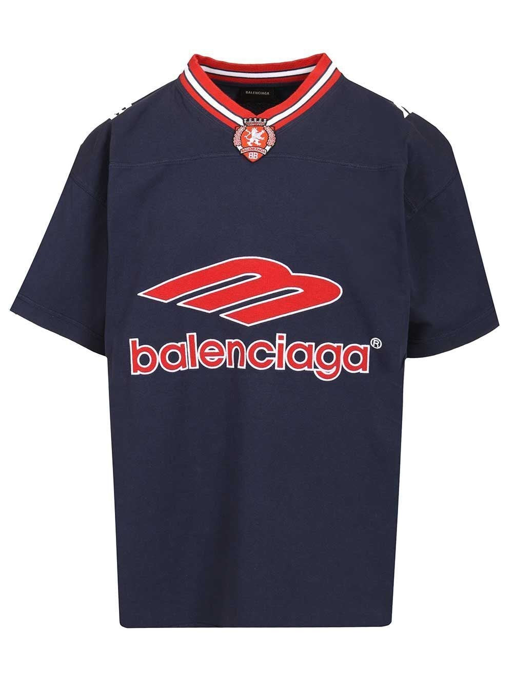 Balenciaga Men 3B Football T-Shirt BALENCIAGA