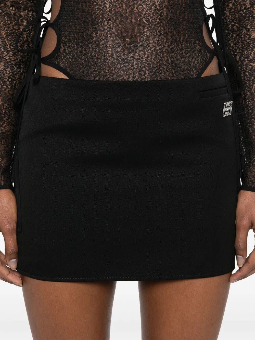 Givenchy Women Wool Mini Skirt GIVENCHY