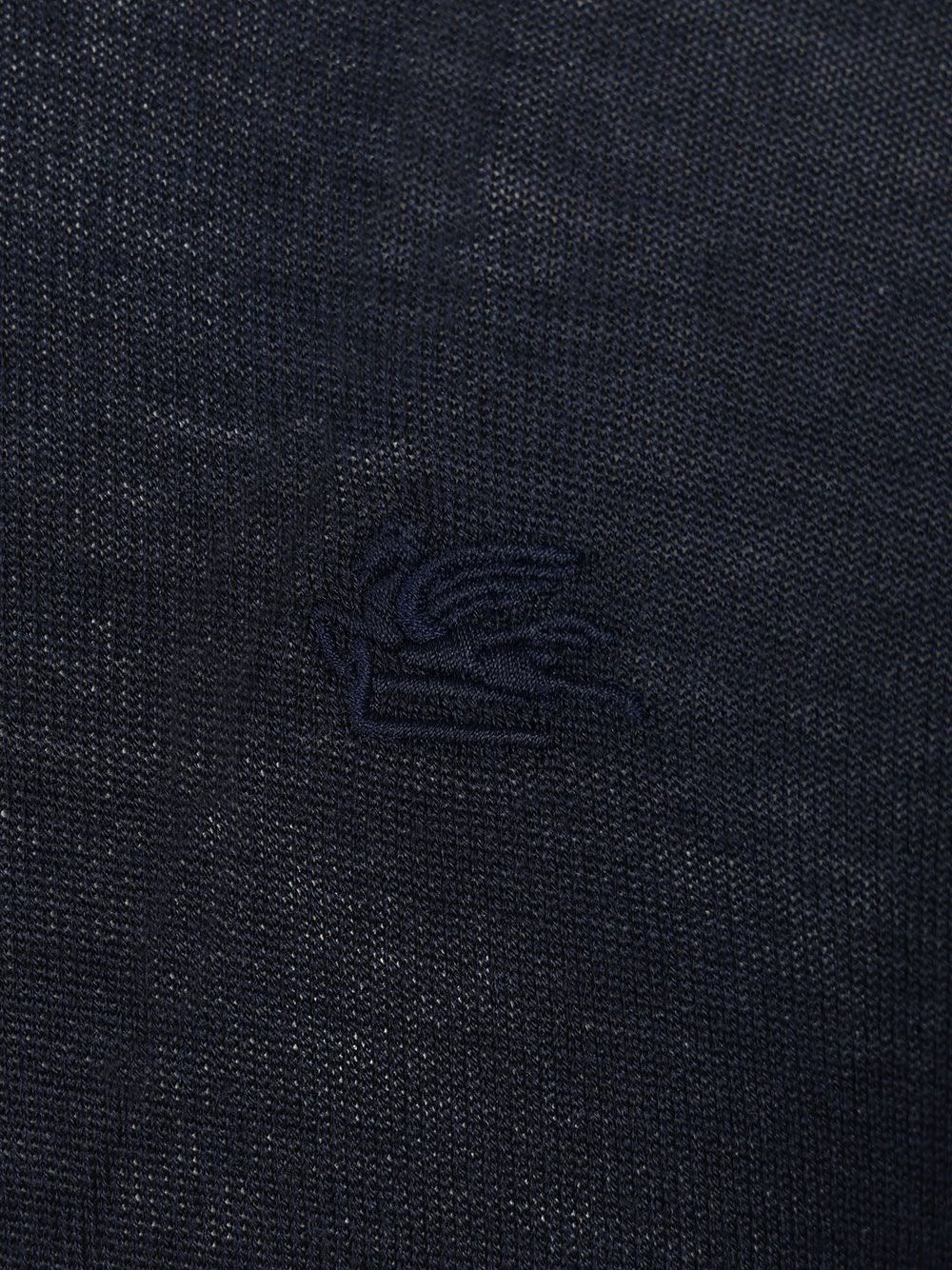 Etro Men Wool And Silk Polo Shirt