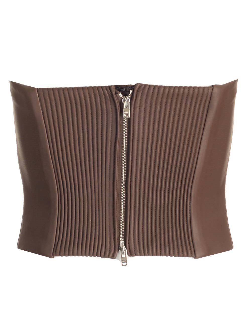 Amiri Women Leather Bustier AMIRI