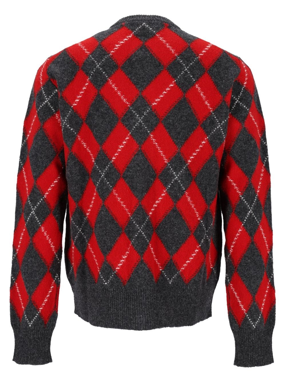 Ami Men Argyle Pattern Cardigan AMI PARIS